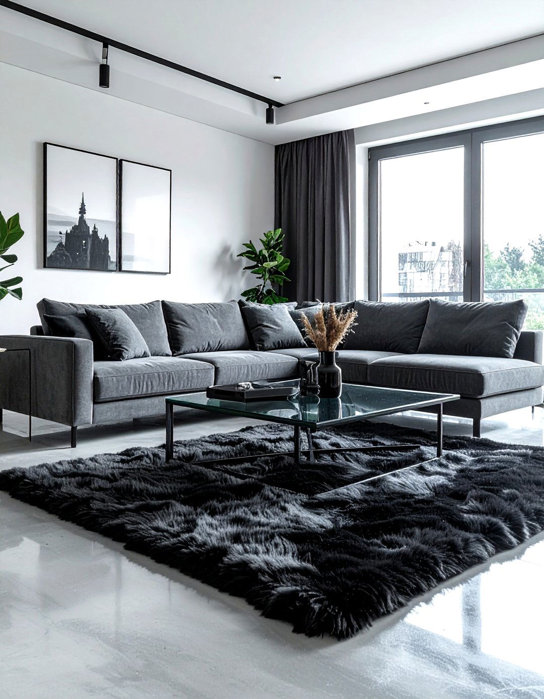 Modern Minimalist Living Room Sheepskin - 30 sheepskin living room ideas