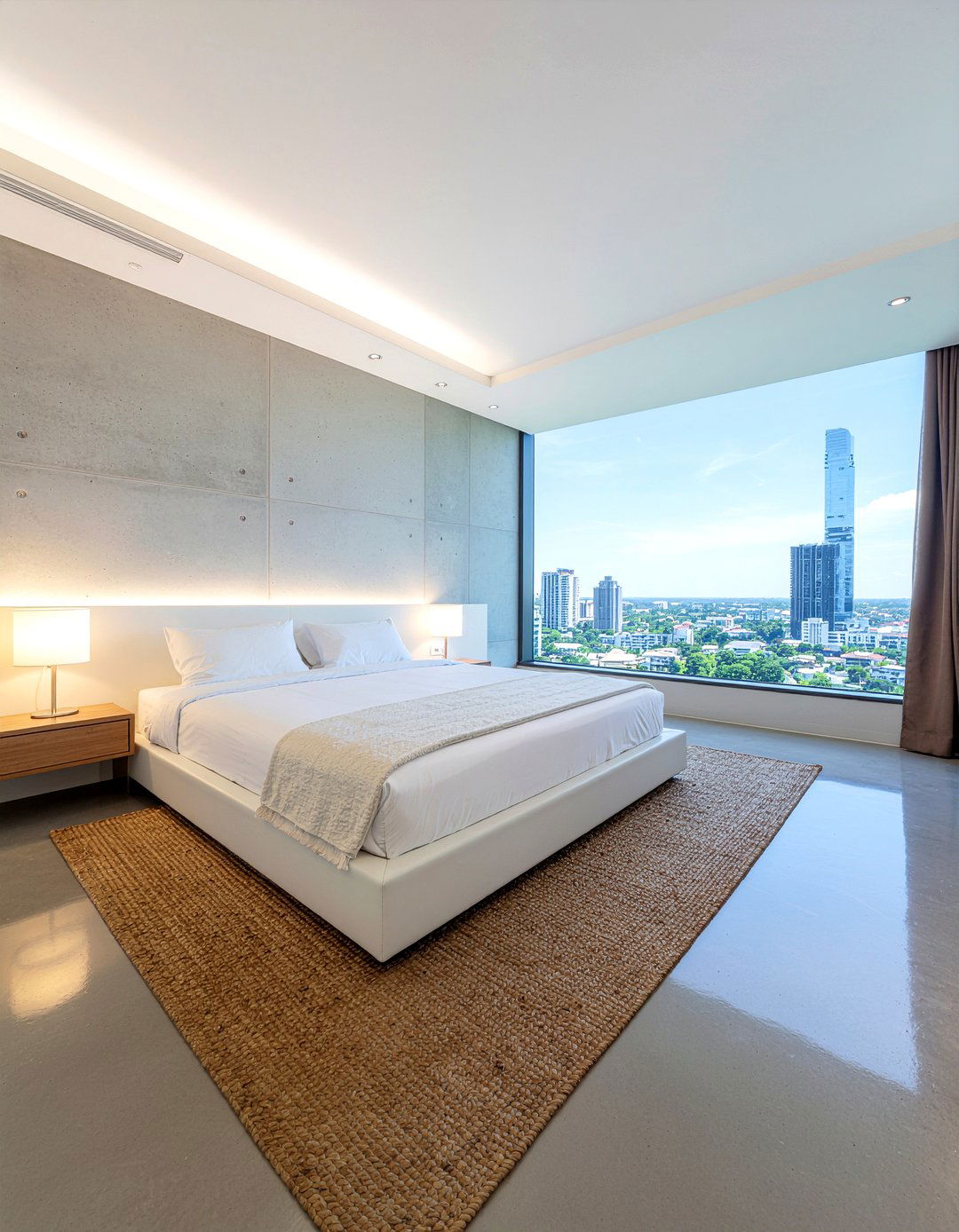 Modern Minimalist Master Suite - 30 penthouse bedroom ideas