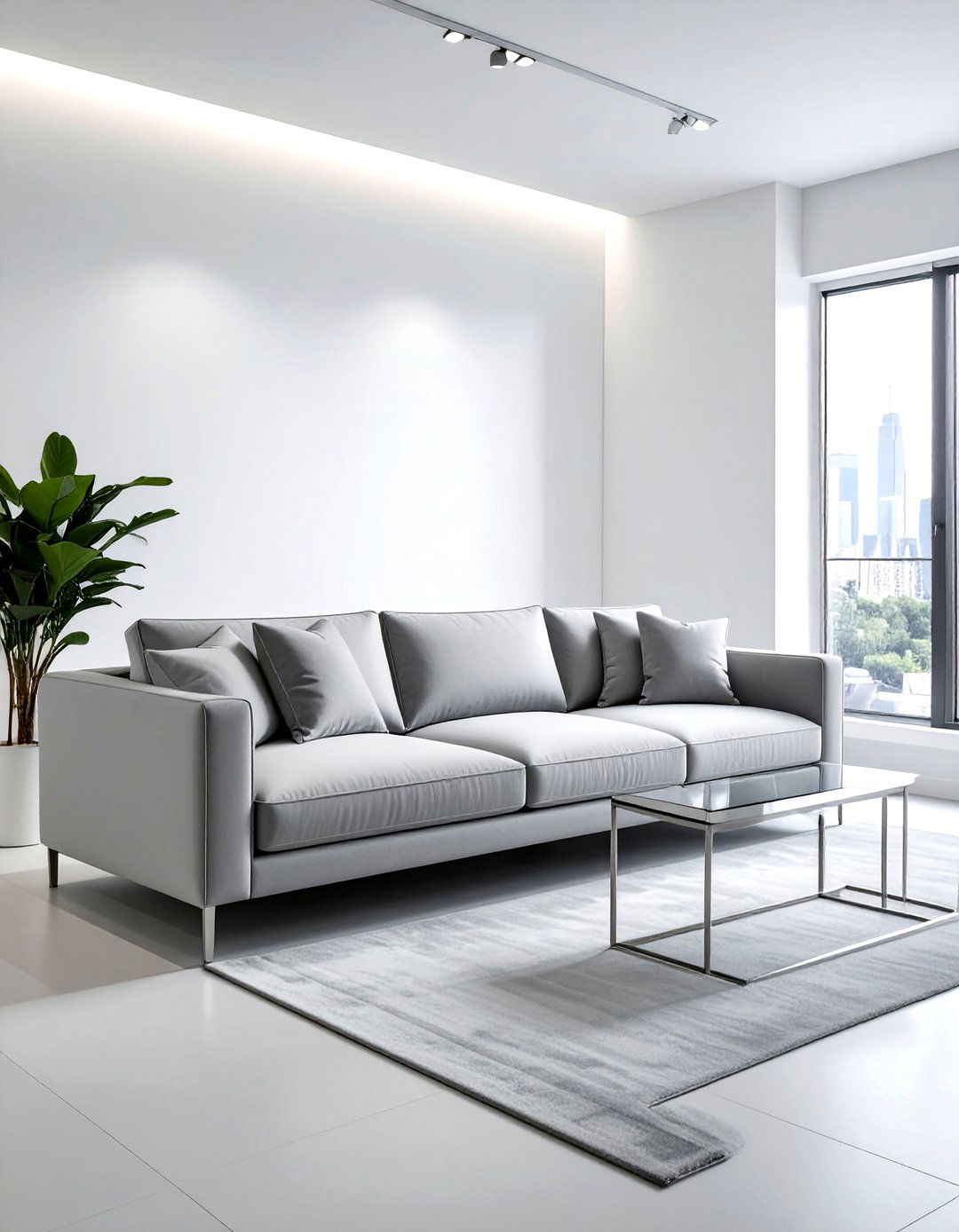 Modern Minimalist Slipcovered Seating - 30 living room slipcovered sofa ideas