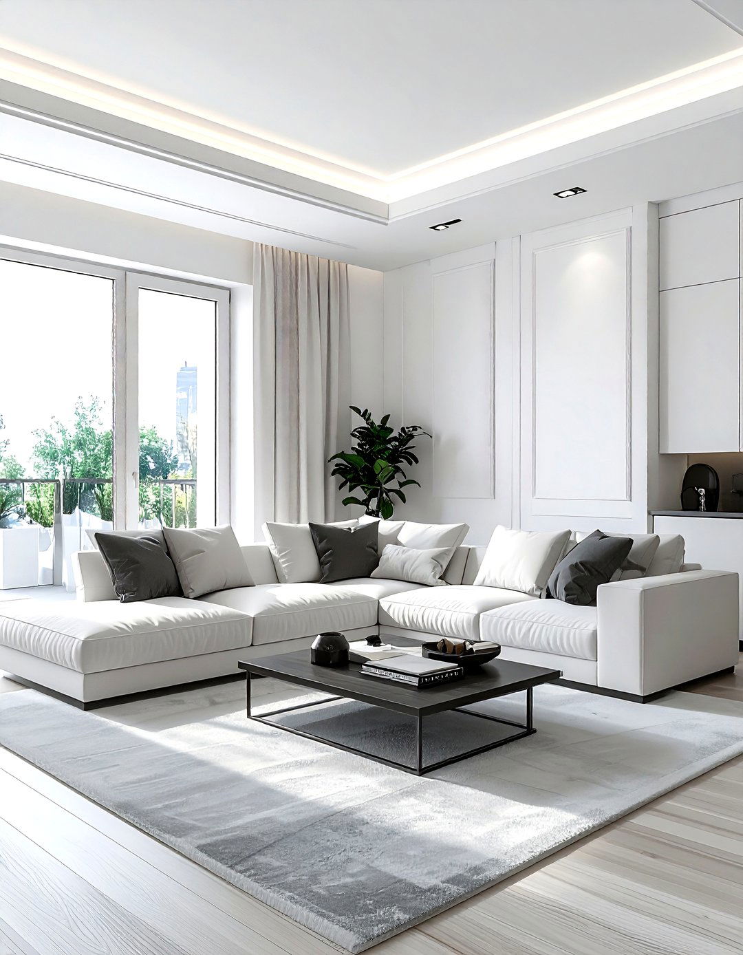 Modern Minimalist Trim - 30 living room trim ideas