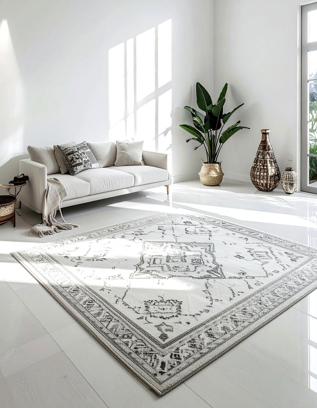 Modern Moroccan minimalist home - 30 Moroccan rug ideas