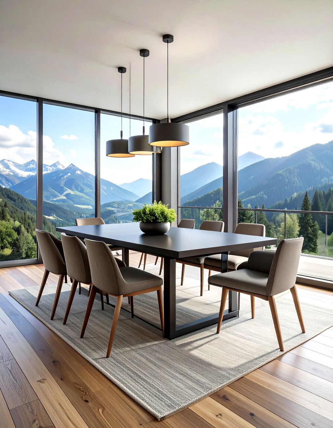 Modern Mountain Dining Room - 30 mountain dining room ideas
