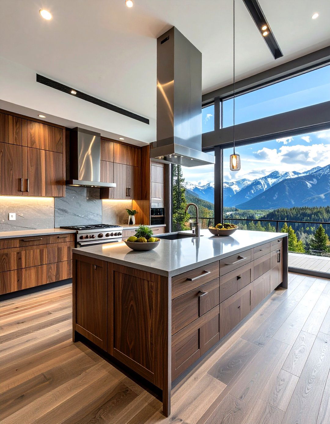 Modern Mountain Kitchen - 30 cabin kitchen ideas