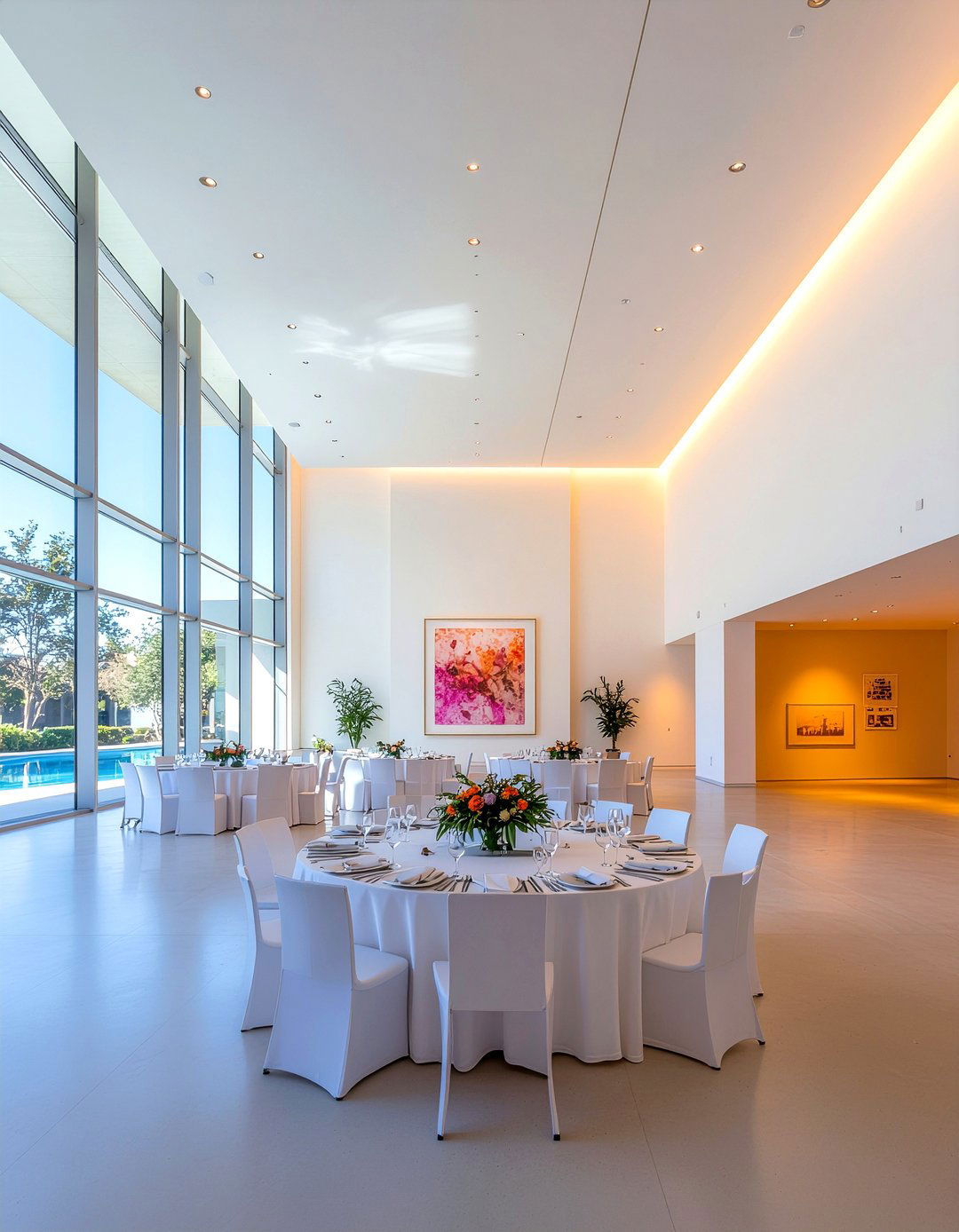 Modern Museum Rehearsal Dinner Space - 30 dining room rehearsal dinner ideas