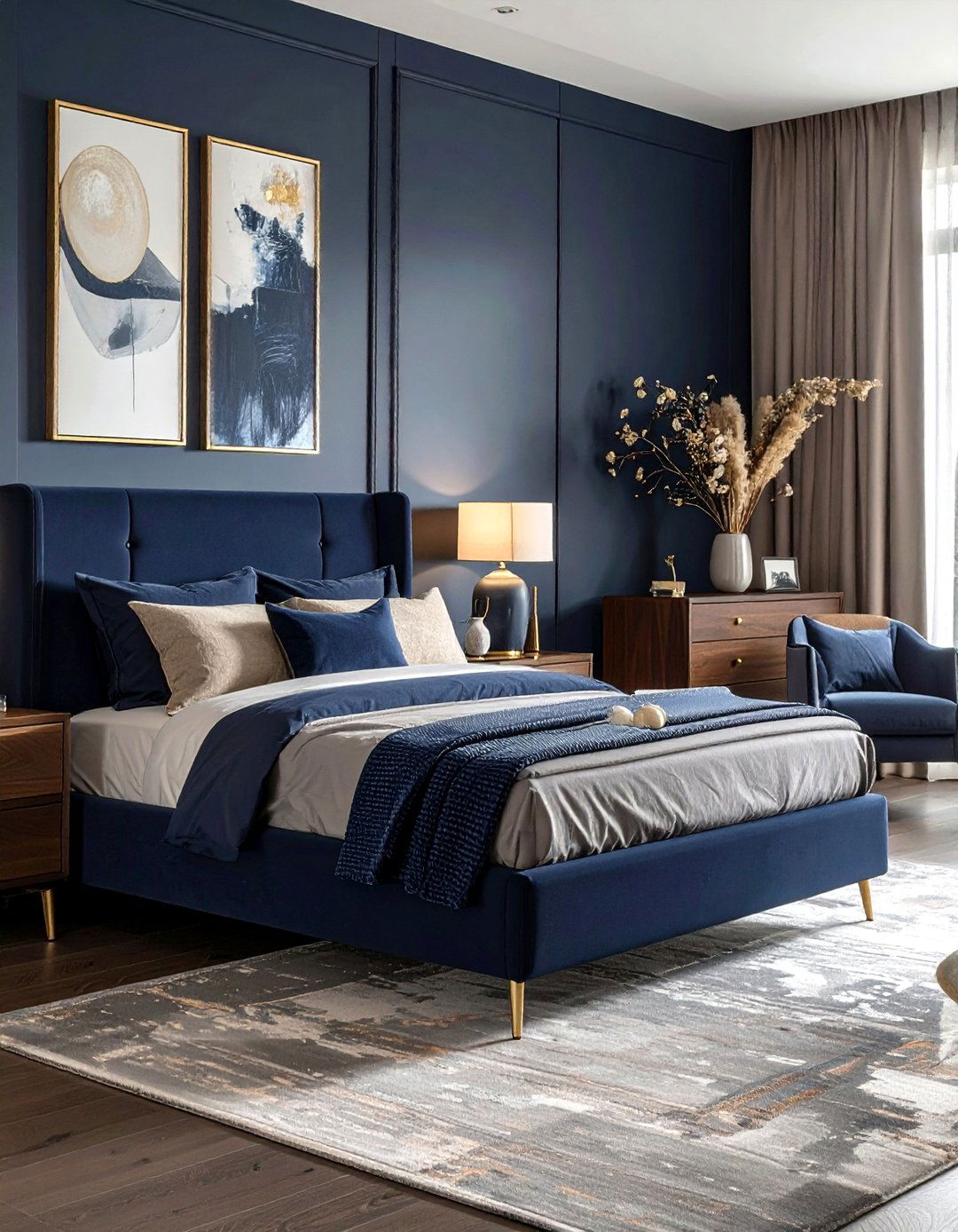 Modern Navy Bedroom Furniture - 30 navy bedroom decor ideas