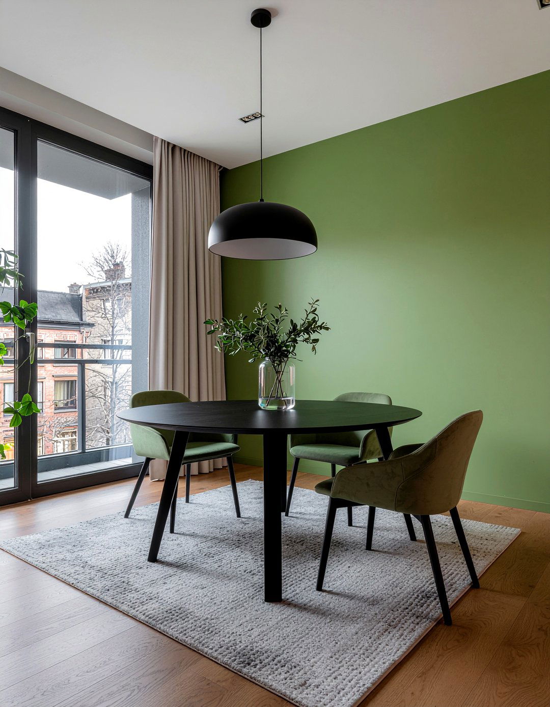 Modern Olive Green Dining Room - 30 olive green dining room ideas