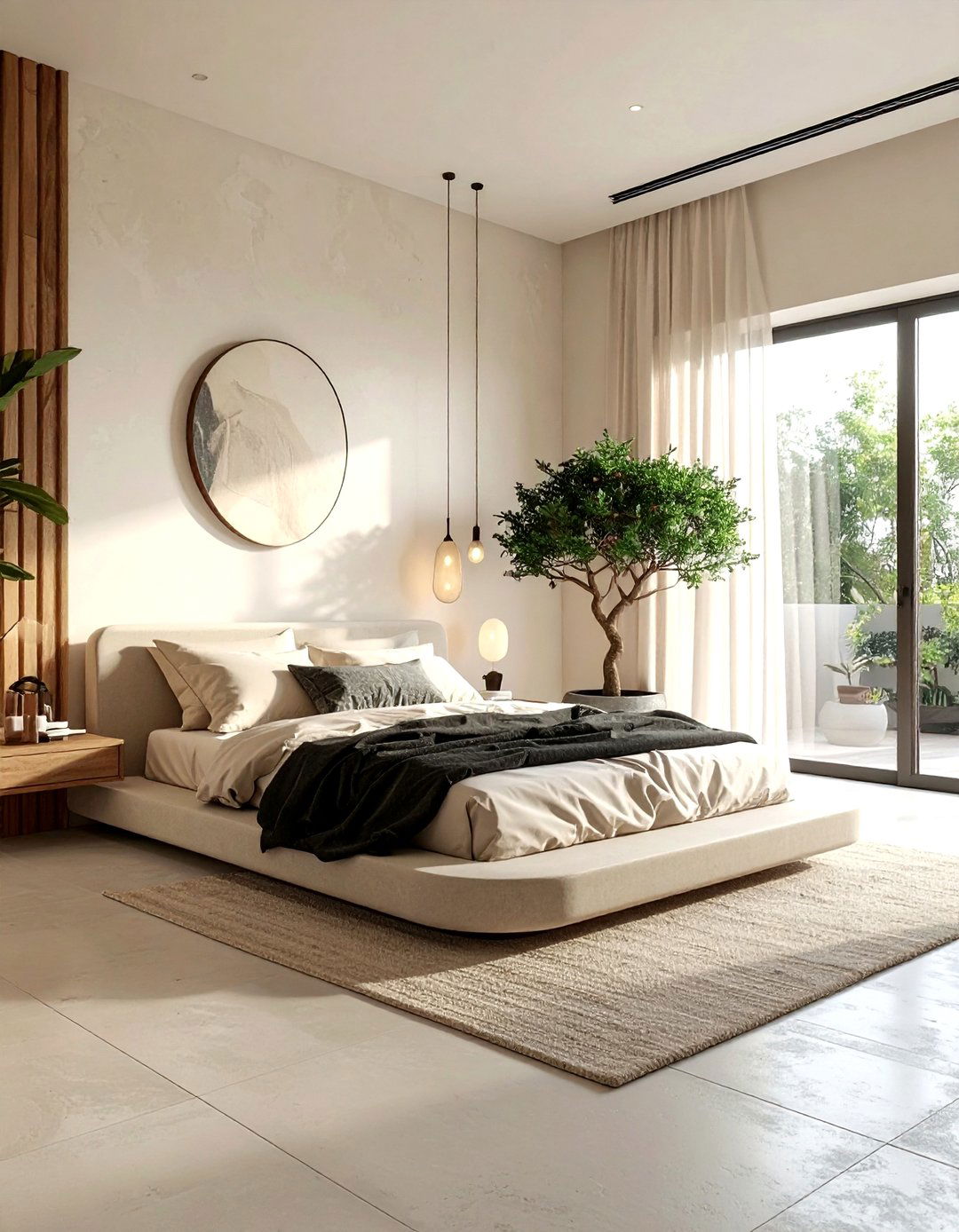 Modern Organic Bedroom - 30 bohemian beige bedroom ideas