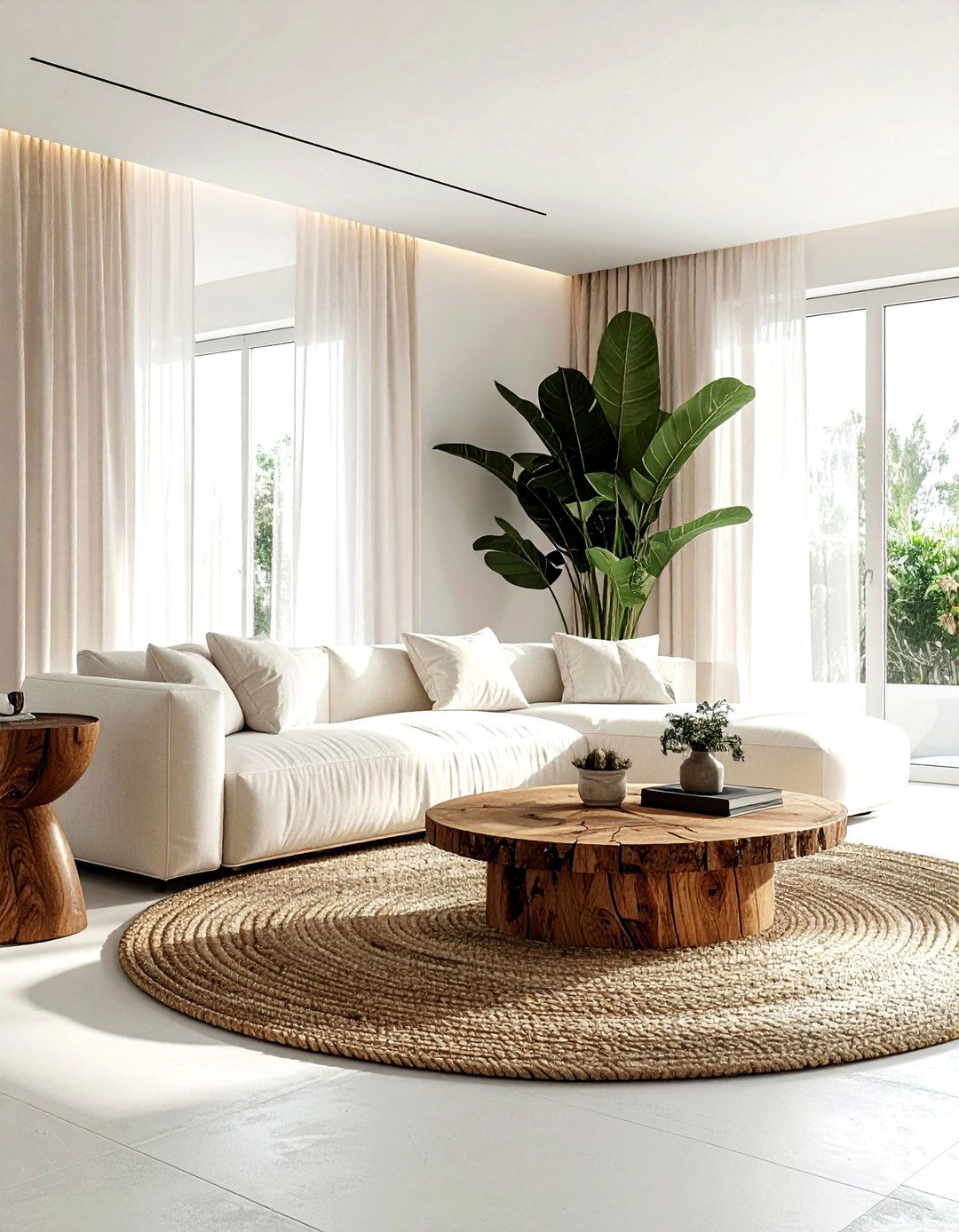 Modern Organic Living Room - 30 natural living room ideas