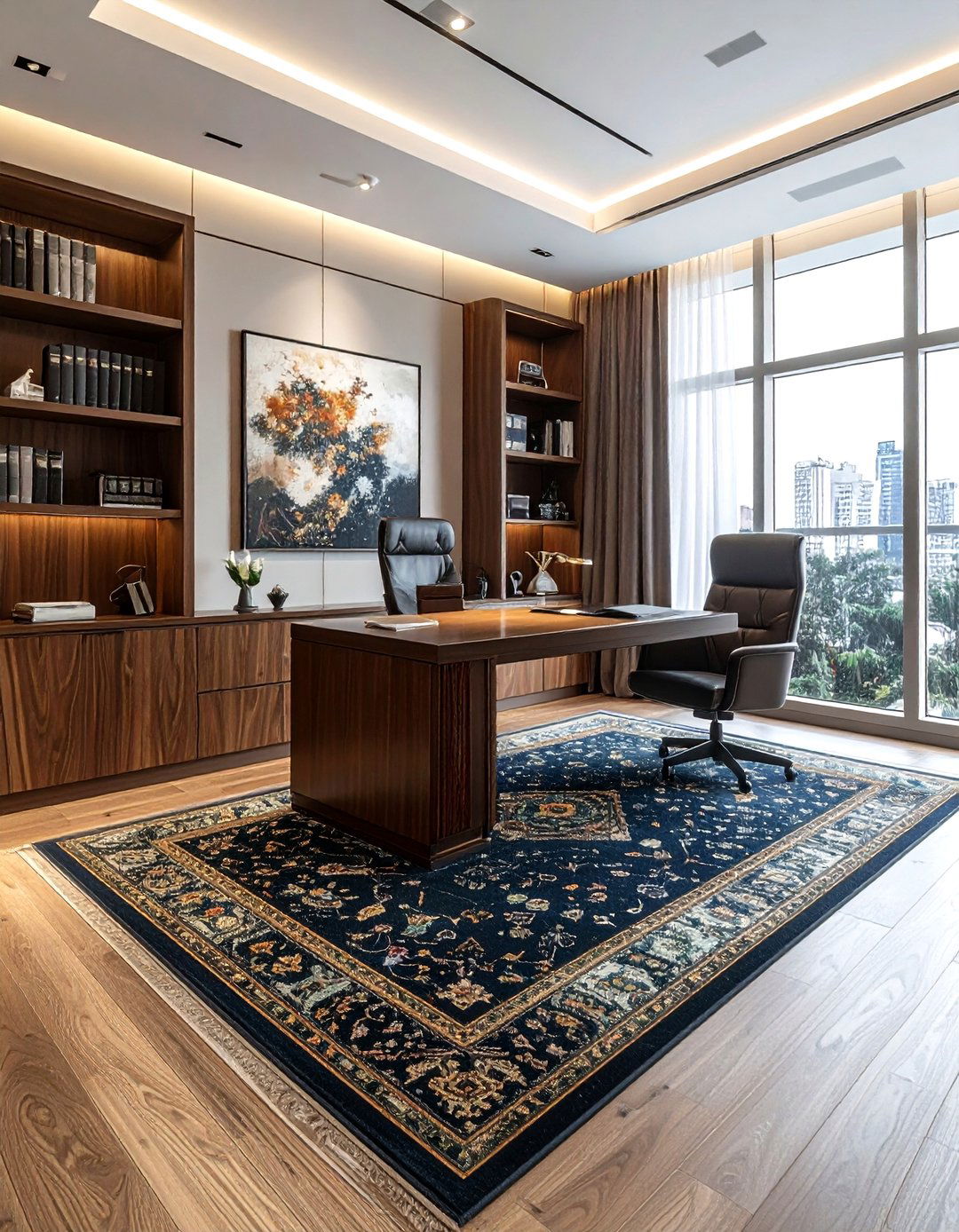 Modern Oriental Rug Office - 30 oriental rug ideas