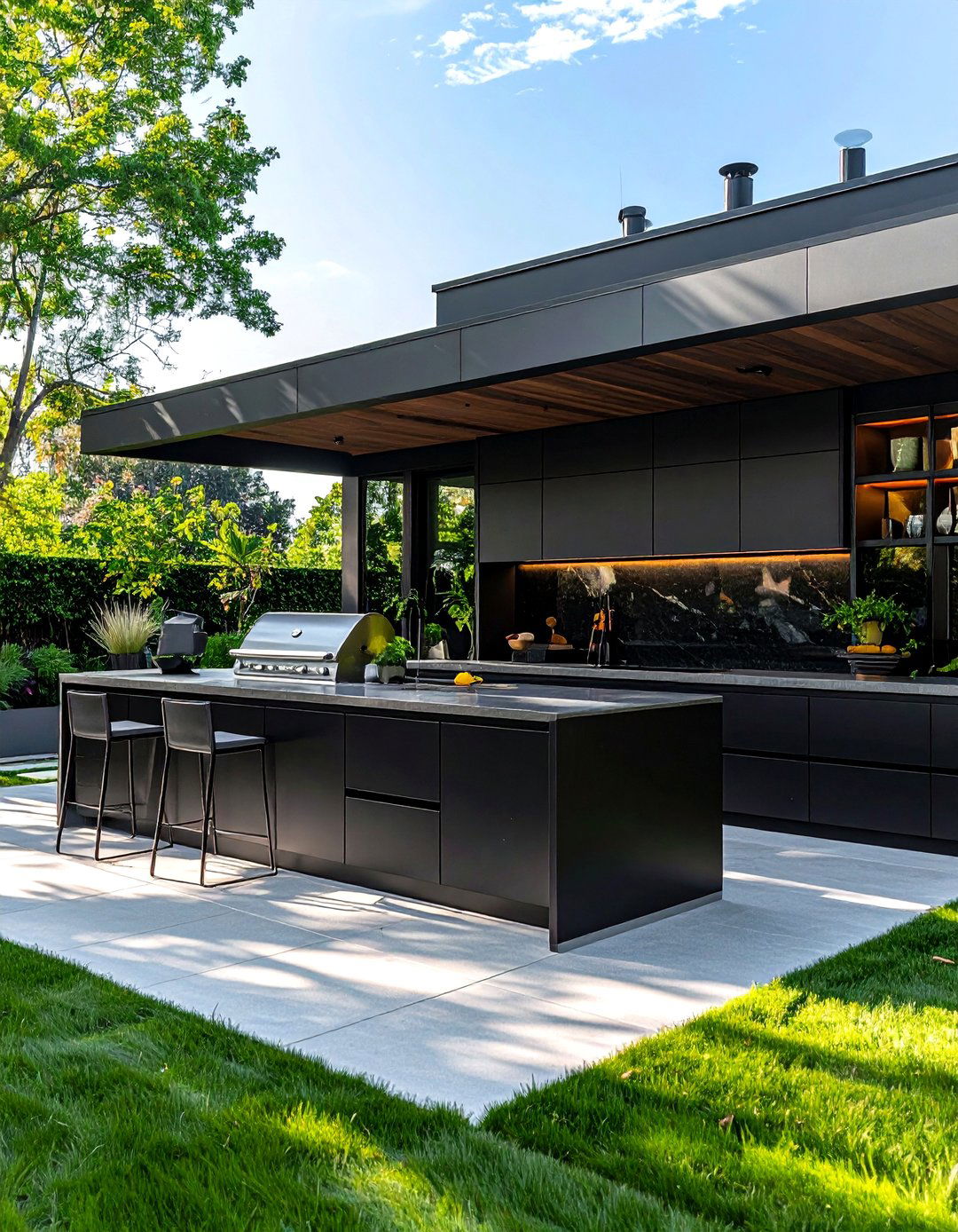 Modern Outdoor Kitchen - 30 backyard kitchen ideas