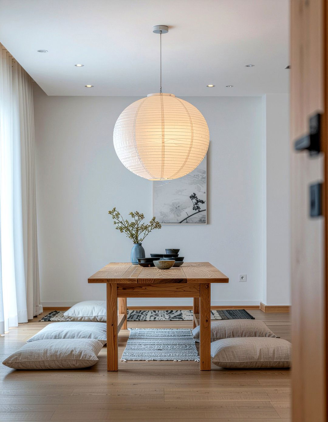 Modern Paper Lantern - 30 dining room pendant ideas