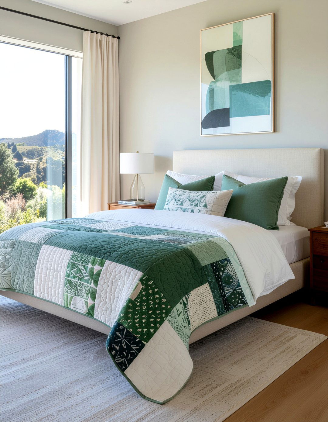 Modern Patchwork Quilt - 30 patchwork bedroom ideas