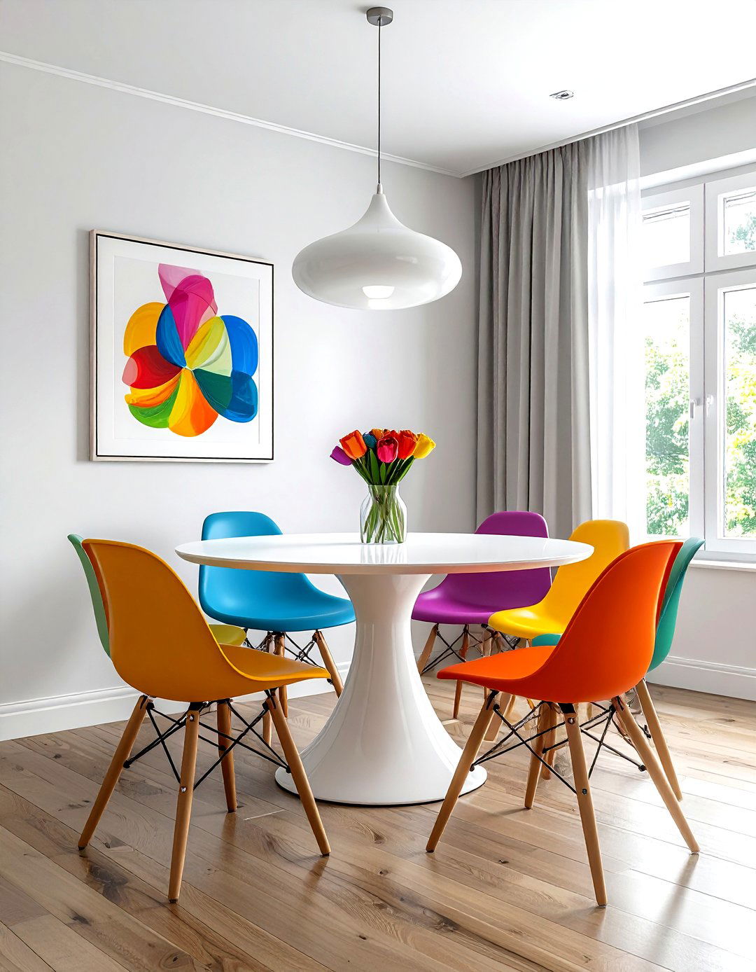 Modern Pedestal Table - 30 dining room furniture placement