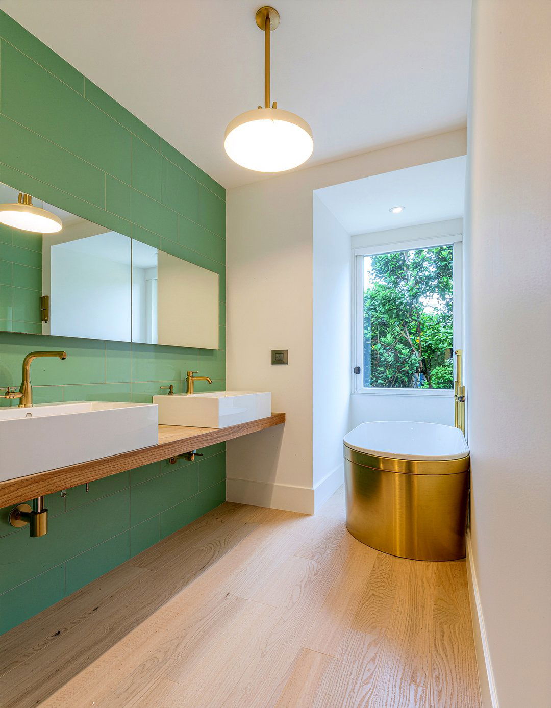 Modern Pendant Light - 30 bathroom ceiling light ideas