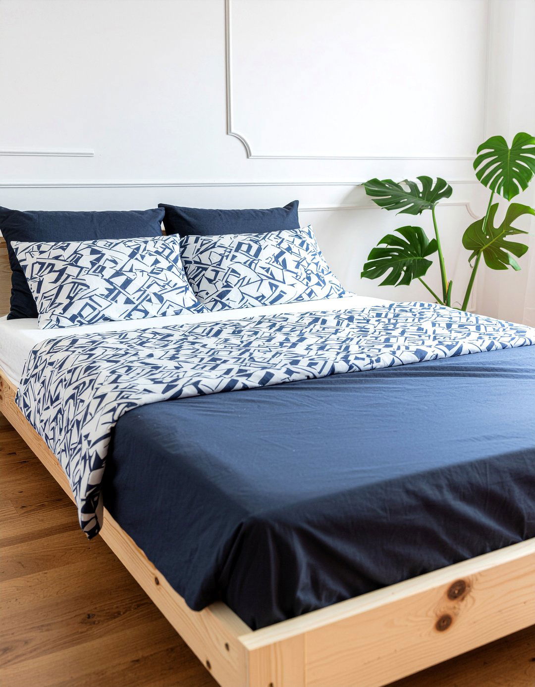 Modern Pine Platform Bed - 30 bedroom pine furniture ideas