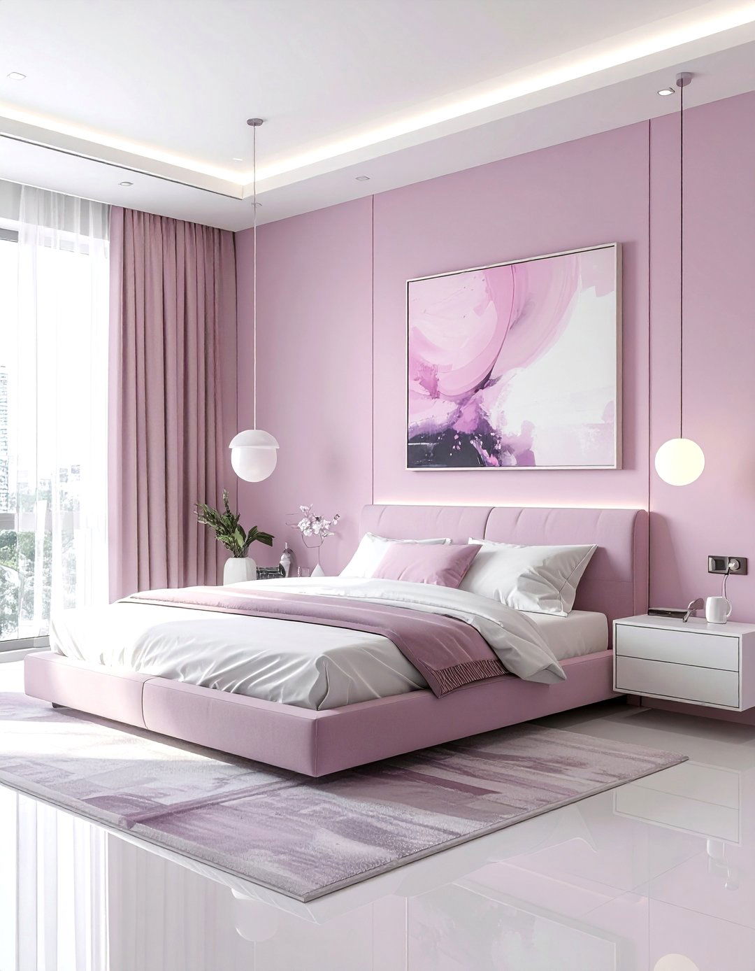 Modern Pink Bedroom - 30 pink bedroom ideas
