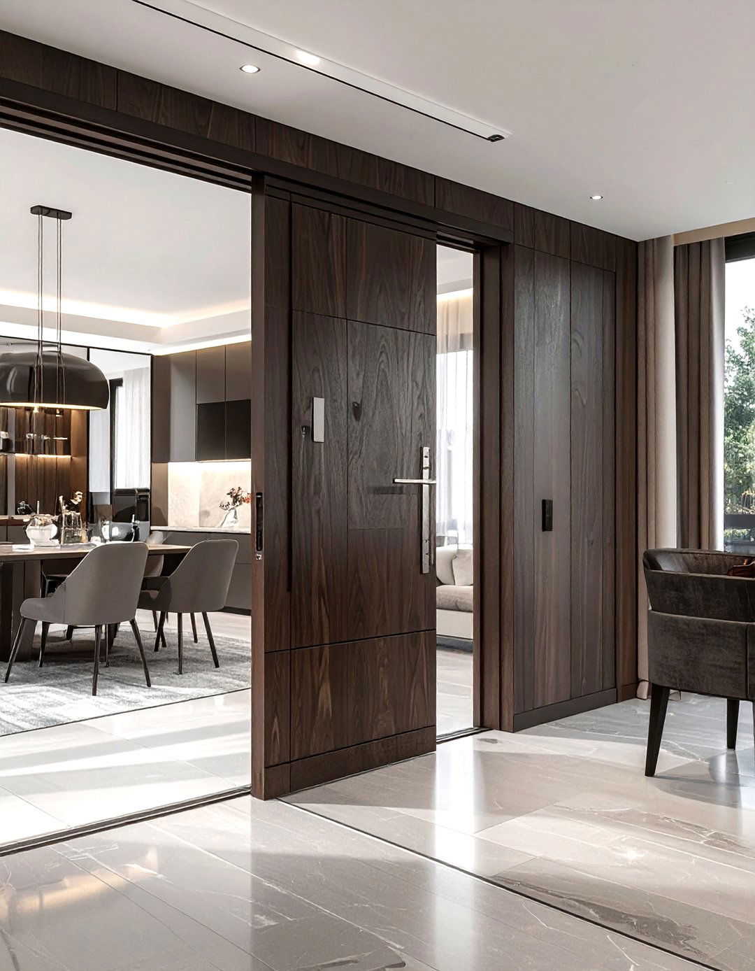 Modern Pivot Doors - 30 dining room door ideas