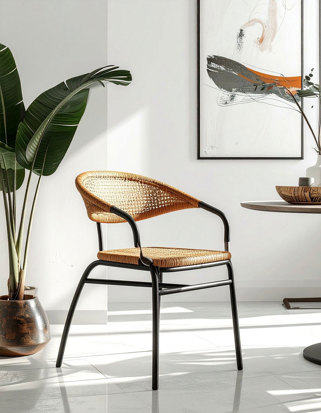 Modern Rattan Dining Chair - 30 rattan dining chair ideas