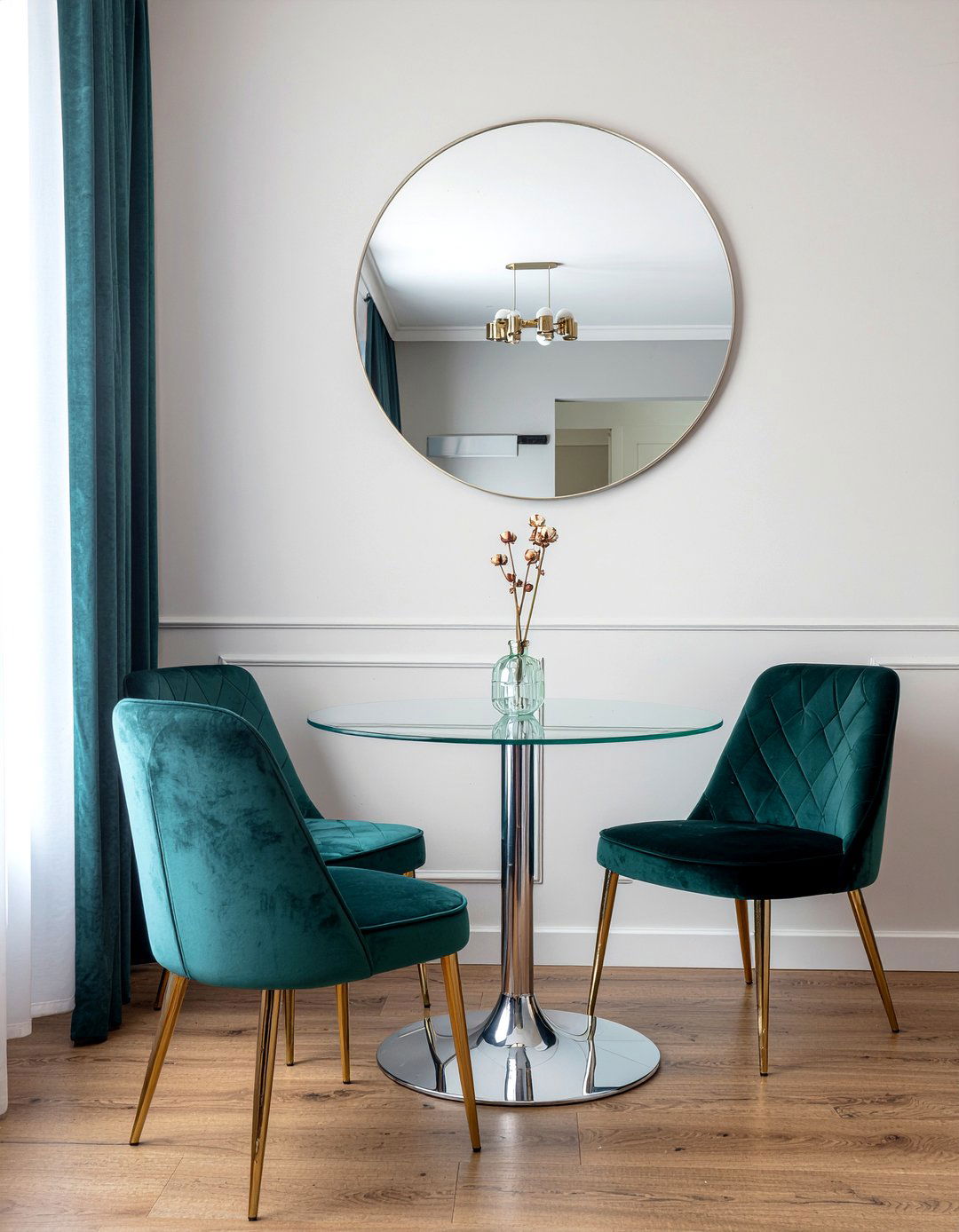 Modern Round Mirror For Small Dining Area - 30 round mirror dining room ideas