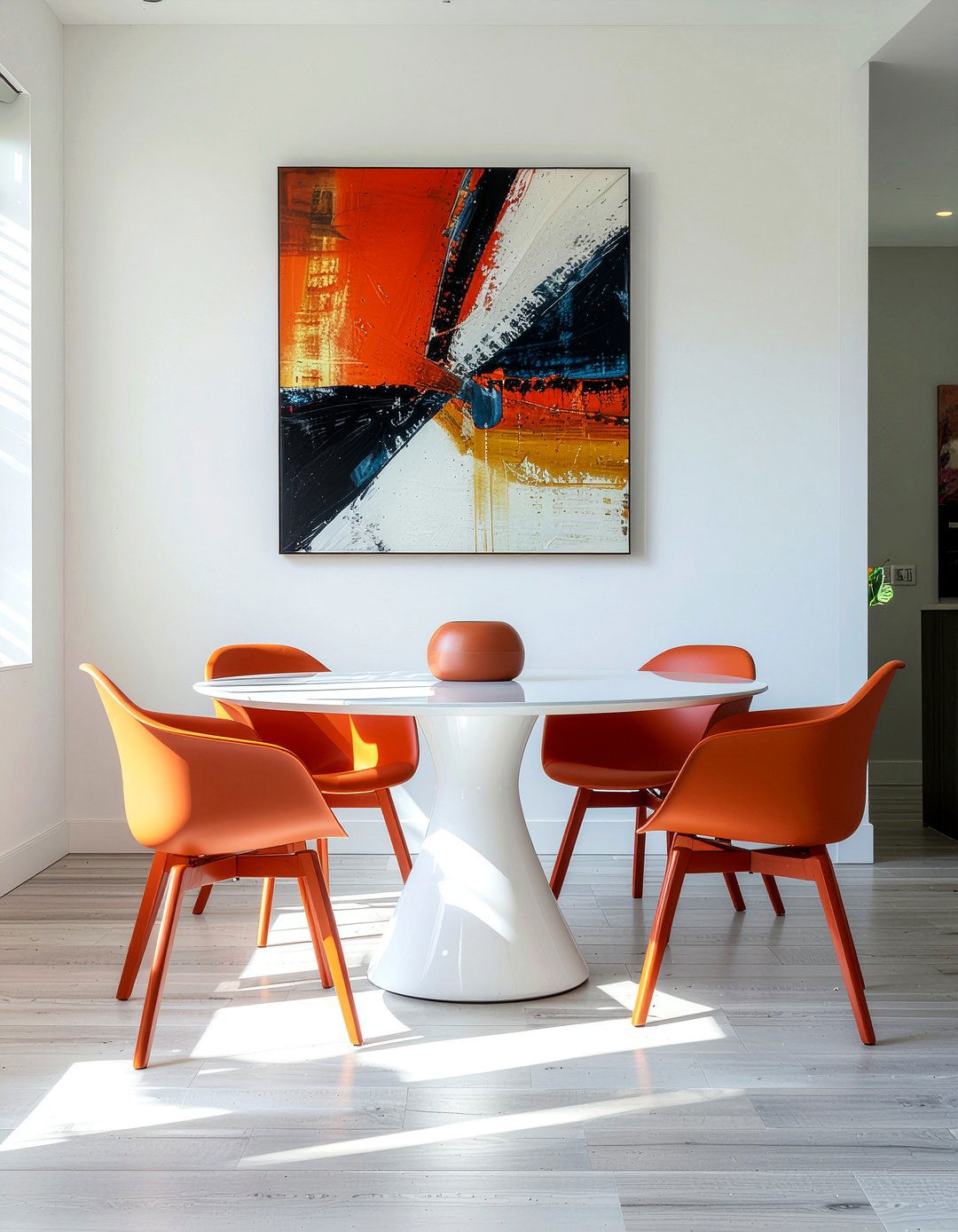 Modern Rust Orange Dining Room - 30 rust dining room ideas