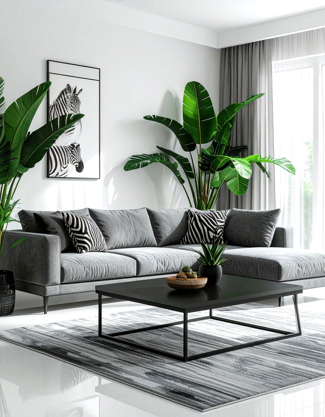 Modern Safari Living Room - 30 safari decor ideas