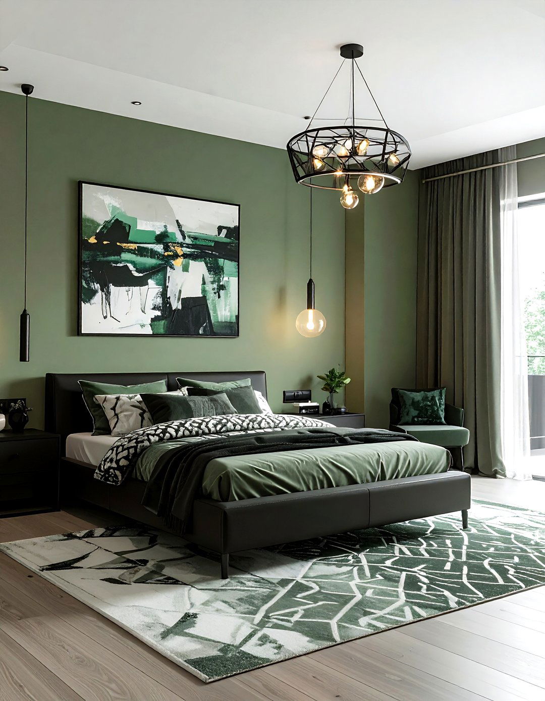 Modern Sage Green Bedroom - 30 sage bedroom ideas