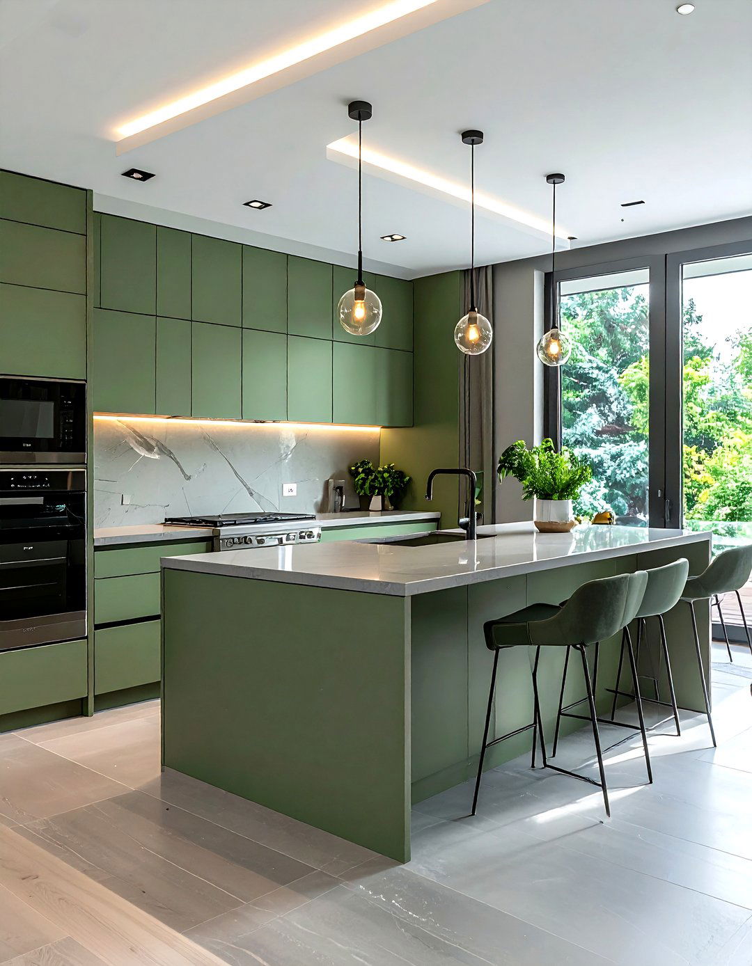 Modern Sage Green Kitchen - 30 sage green kitchen ideas