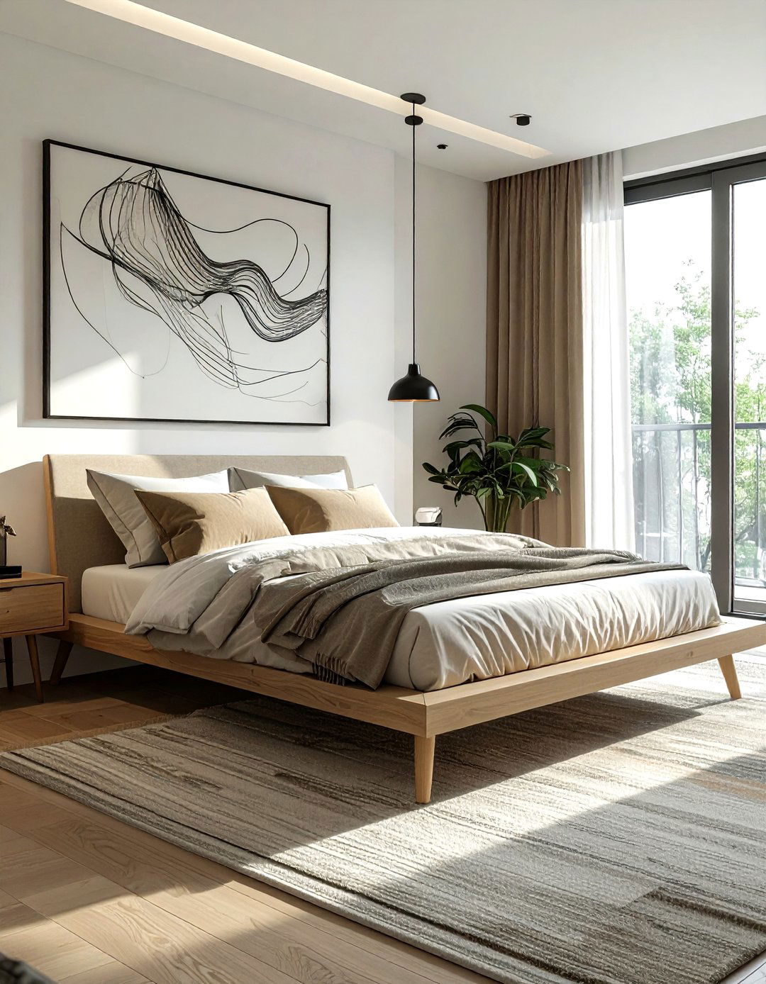 Modern Scandi Bedroom - 30 scandinavian beige bedroom ideas