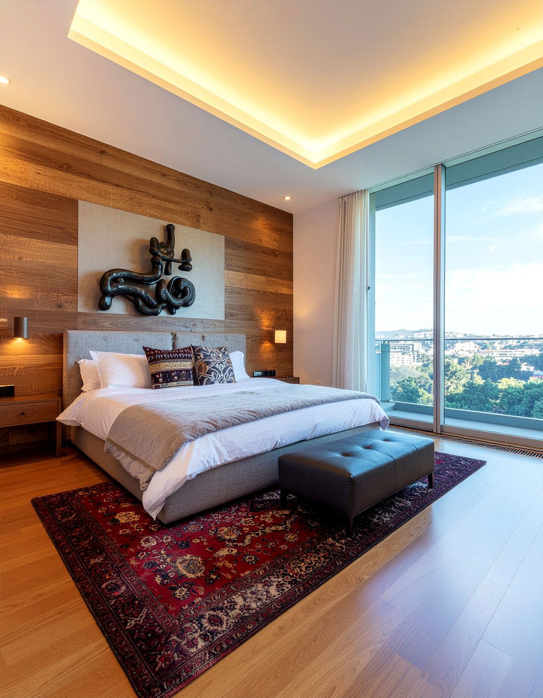 Modern Sculpture Niche - 30 bedroom niche ideas