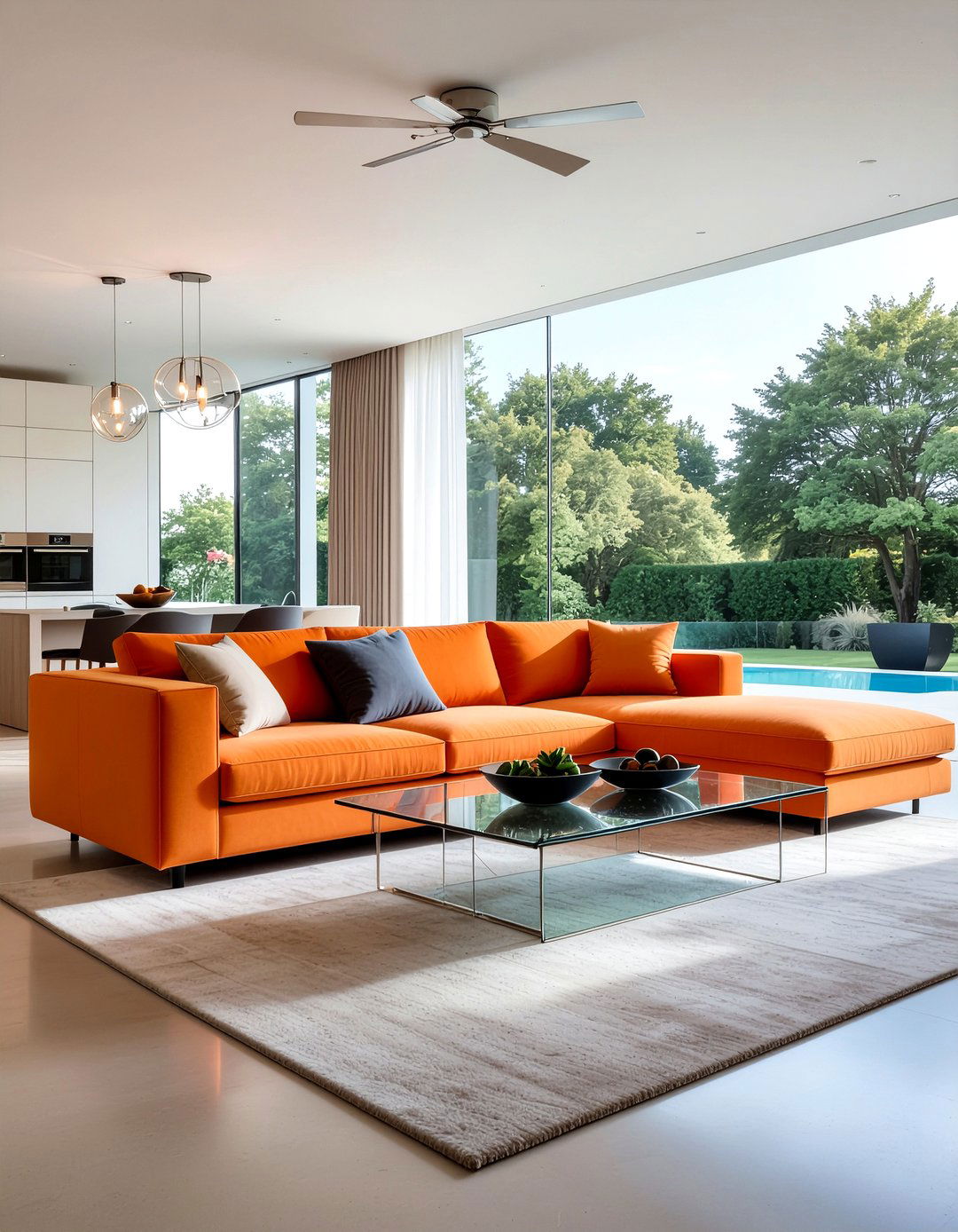 Modern Sectional Sofa - 30 L-shaped sofa living room ideas