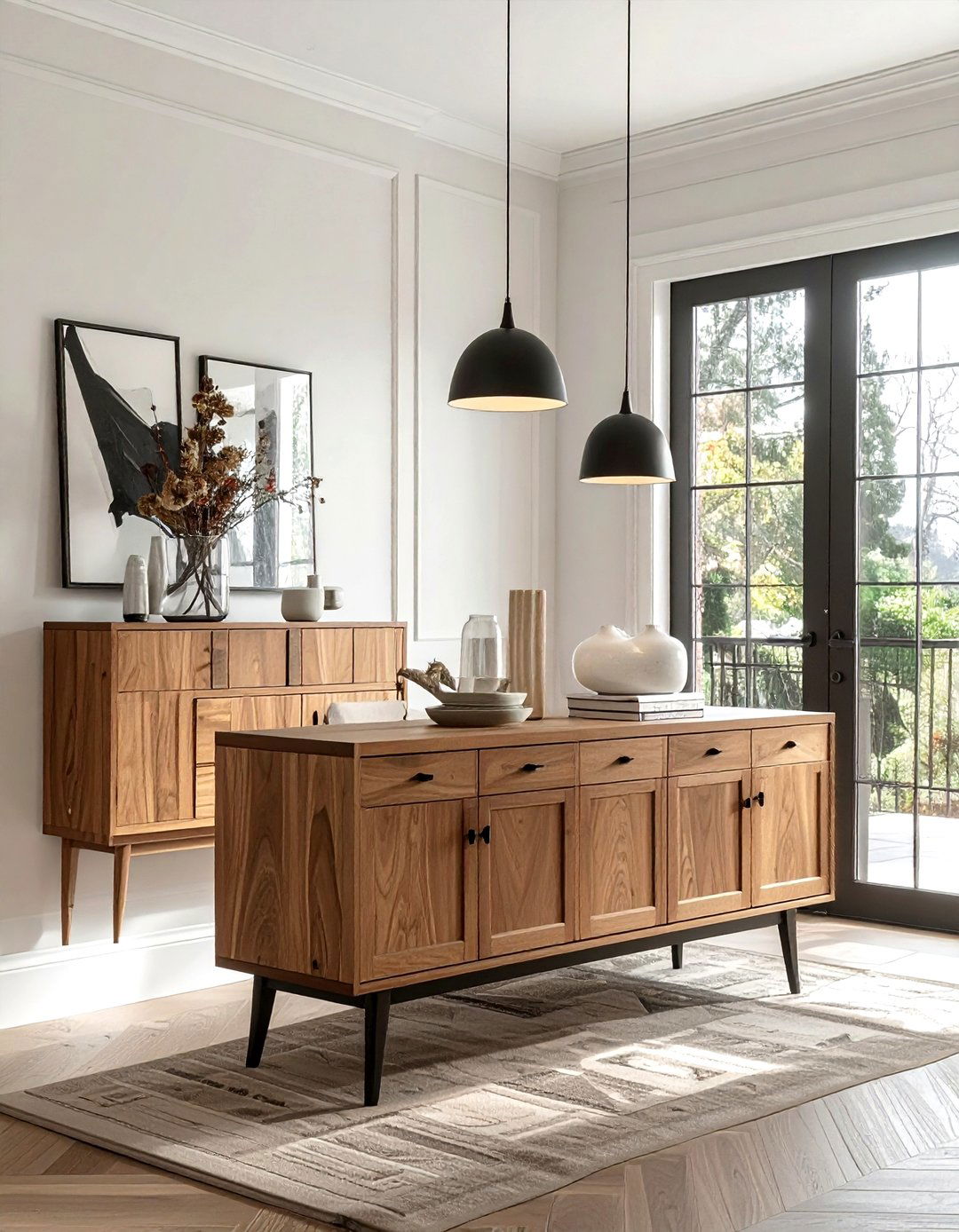 Modern Shaker Buffet - 30 modern buffet dining room ideas