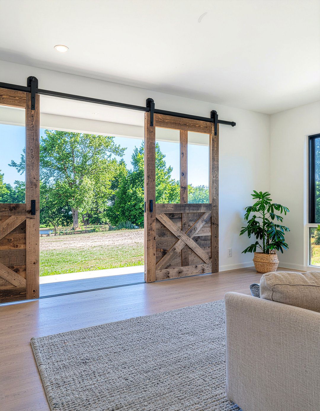 Modern Sliding Barn Door - 30 living room door designs