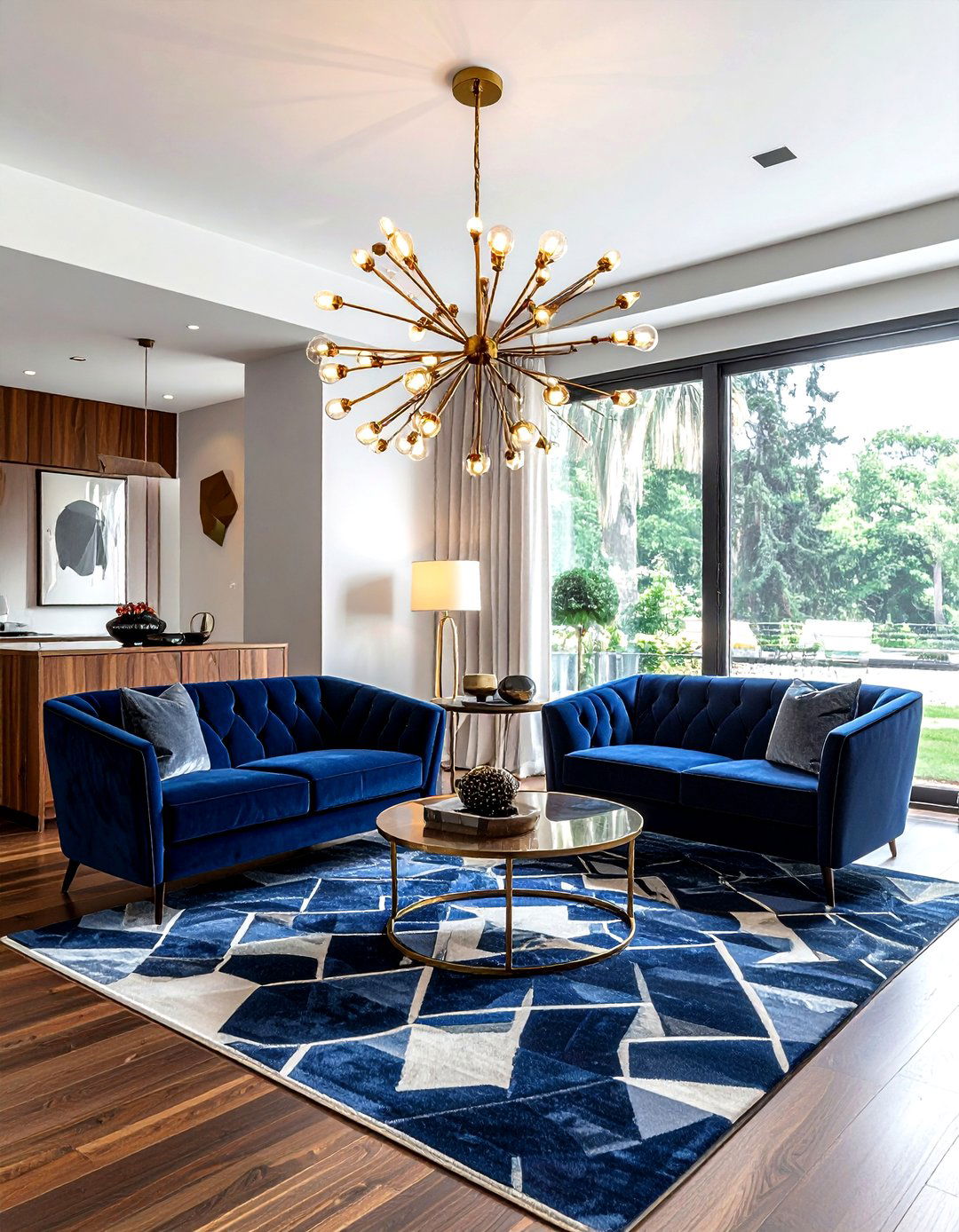 Modern Sputnik Chandelier - 30 living room lighting design