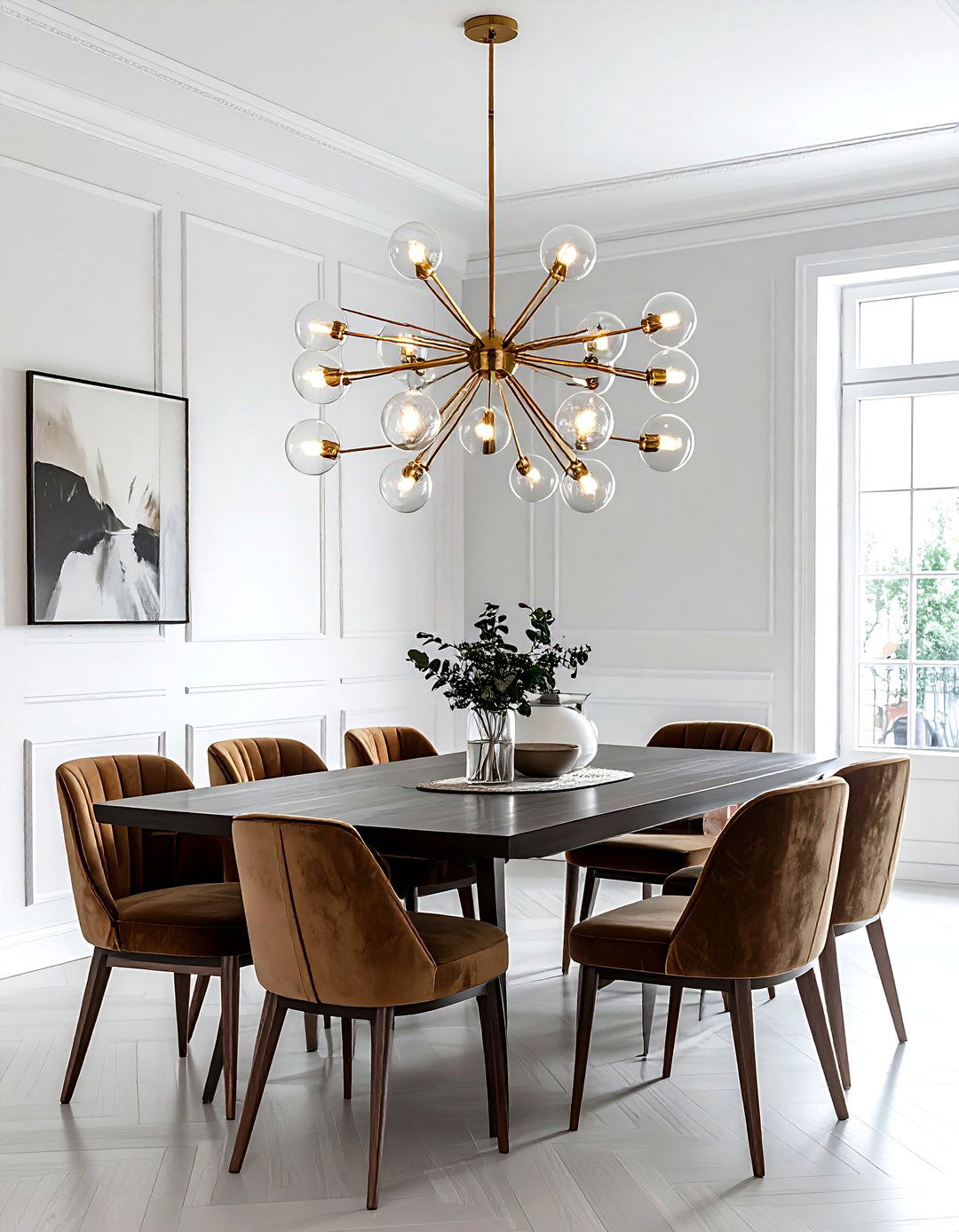 Modern Sputnik Chandelier - 30 dining room chandelier ideas