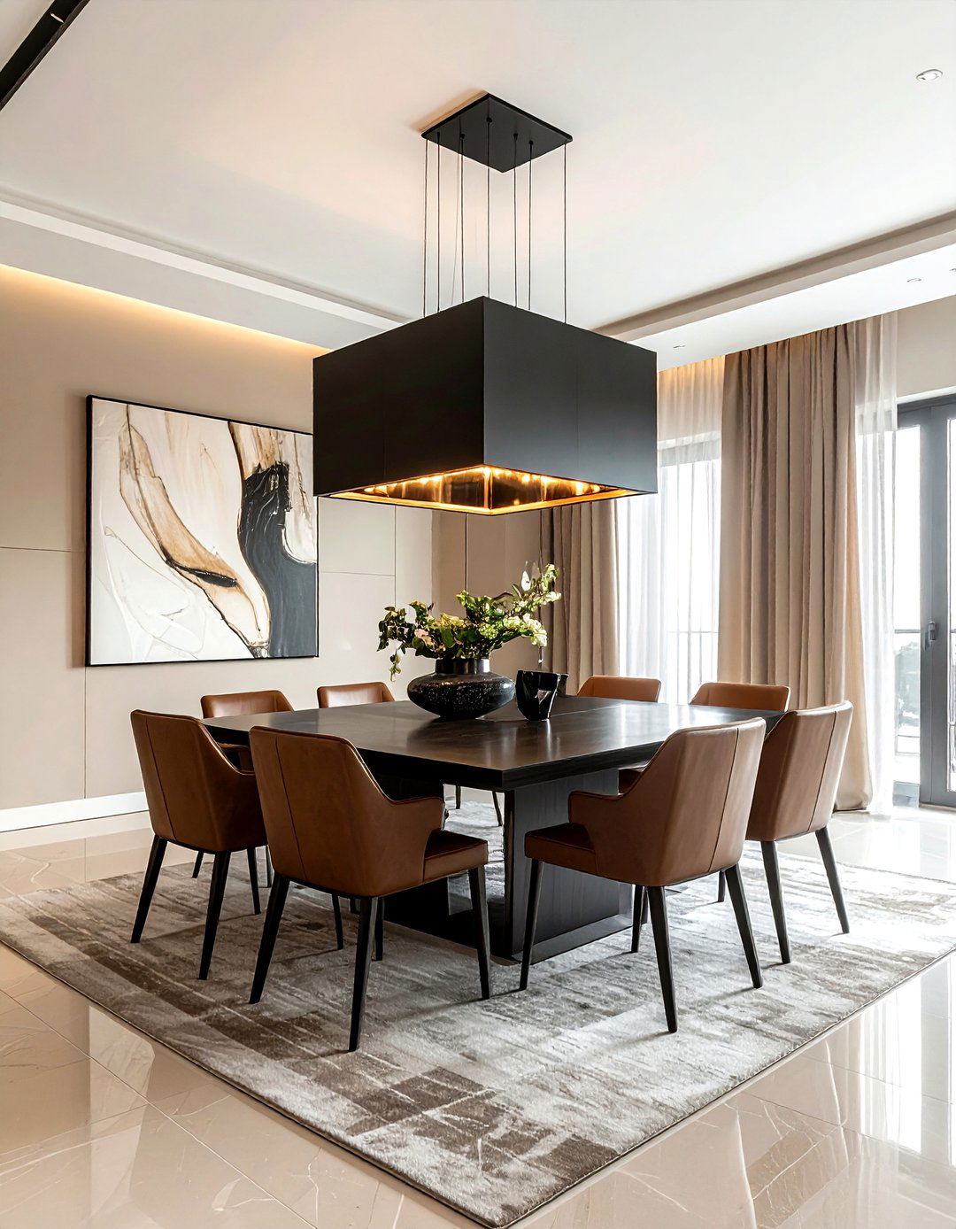 Modern Square Dining Room Chandelier - 30 square dining room ideas