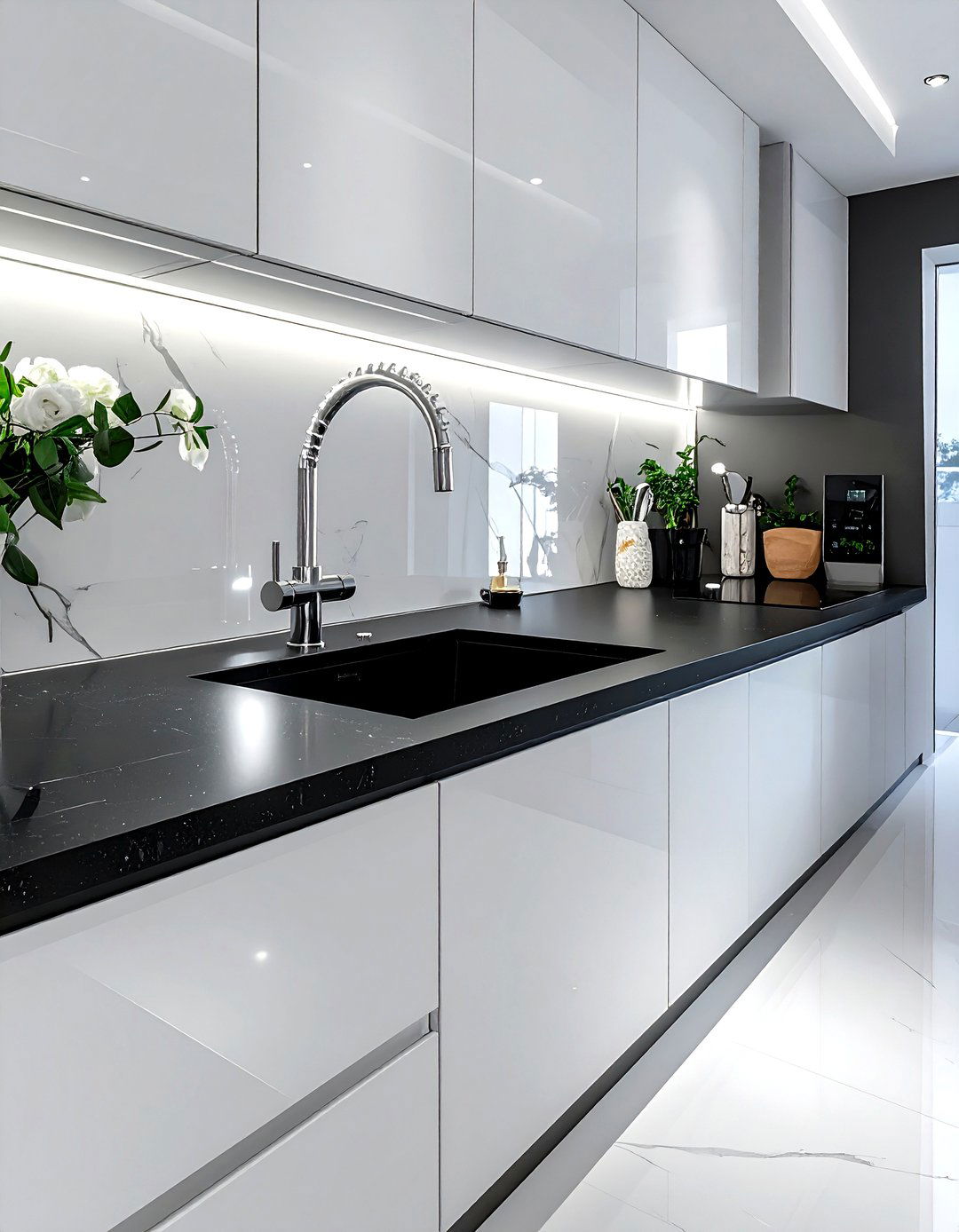 Modern Square Undermount Sink - 30 undermount sink kitchen ideas