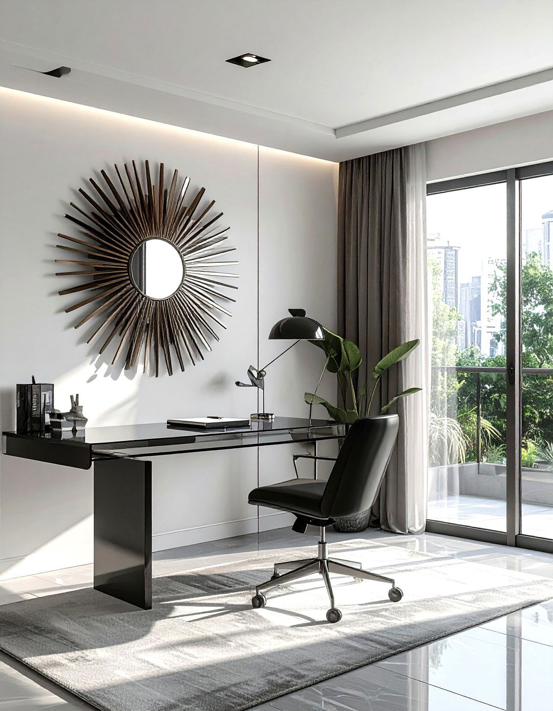 Modern Sunburst Mirror - 30 sunburst mirror ideas