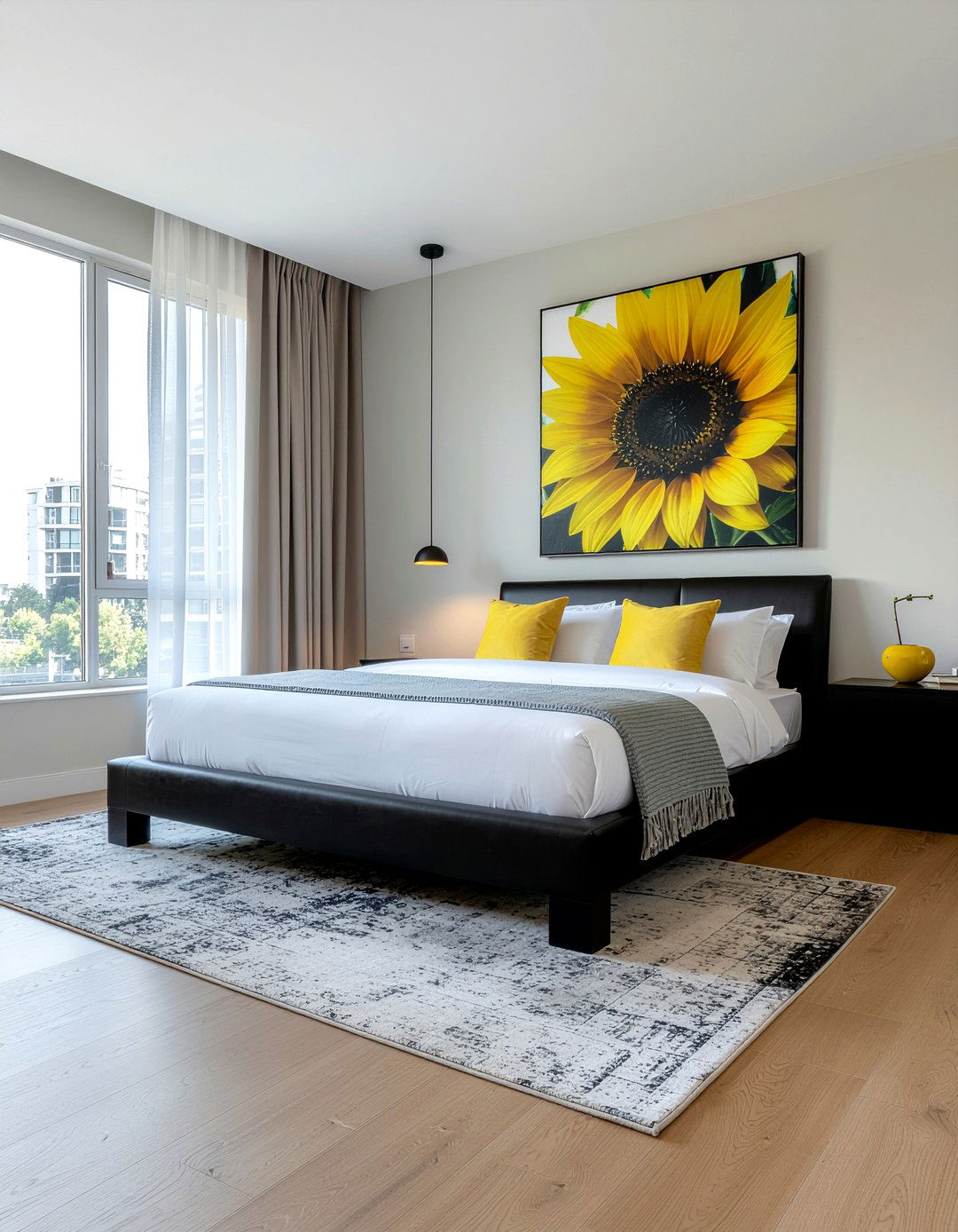 Modern Sunflower Bedroom - 30 sunflower bedroom ideas