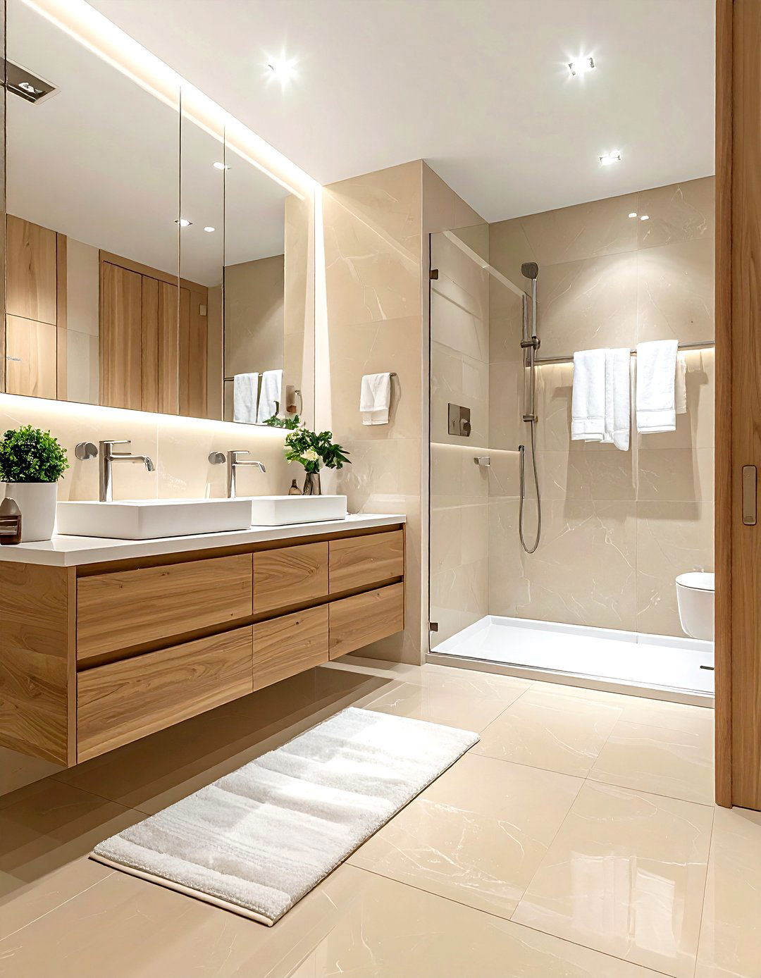 Modern Tan Bathroom - 30 warm tan bathroom ideas