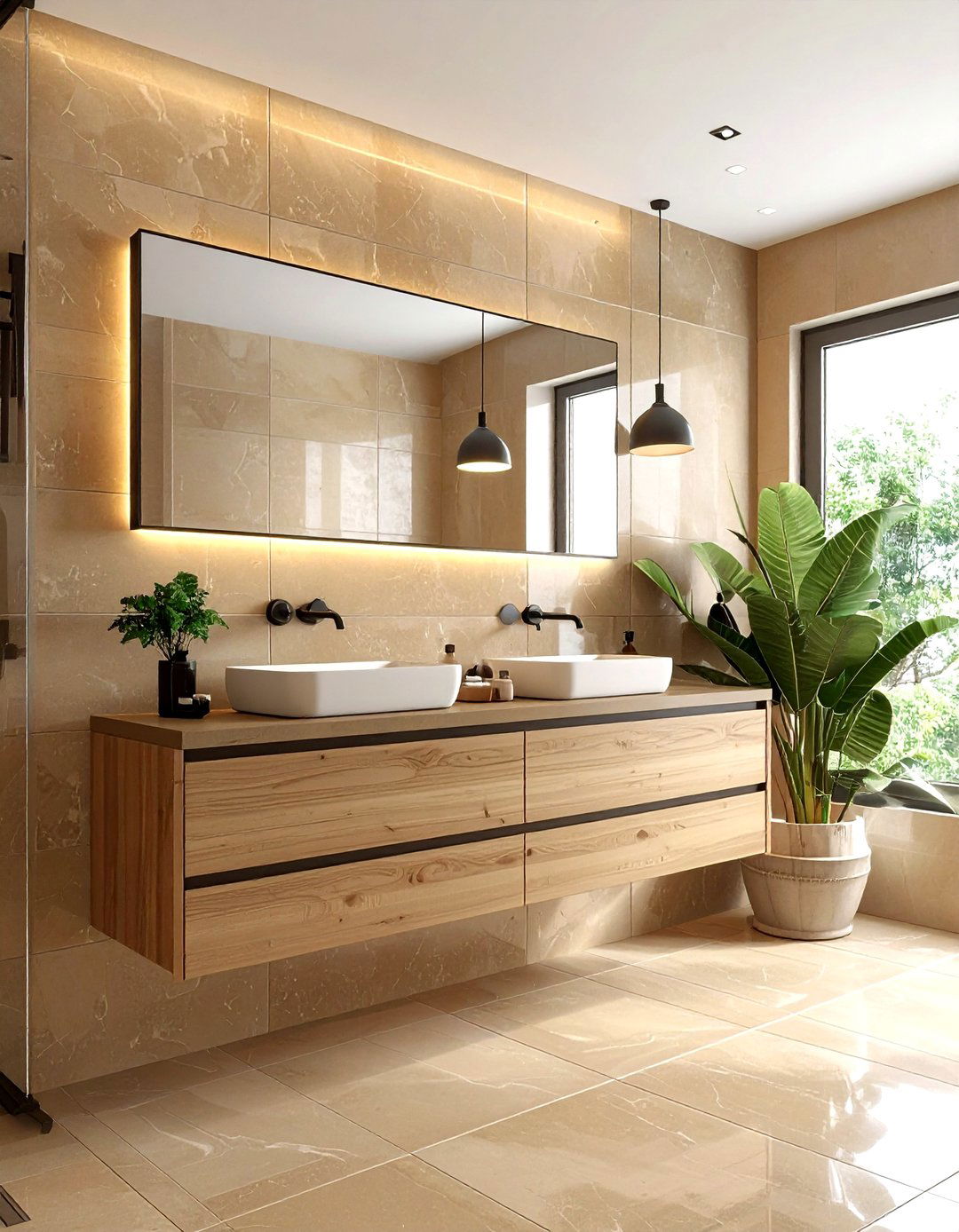 Modern Tan Bathroom - 30 tan bathroom ideas