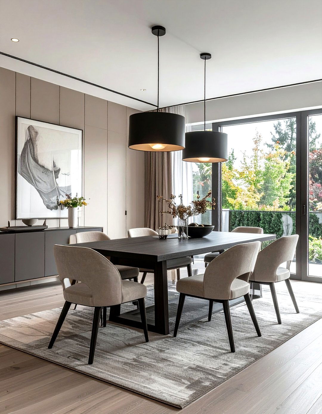 Modern Taupe Dining Room - 30 taupe dining room ideas