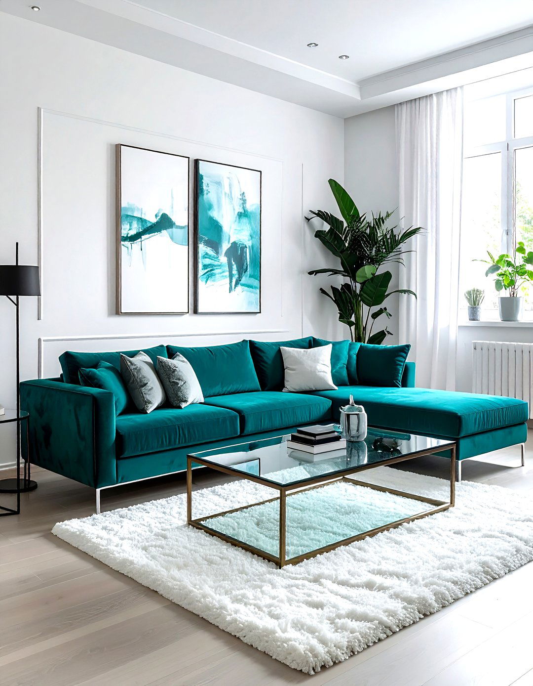 Modern Teal Sofa - 30 modern teal living room ideas