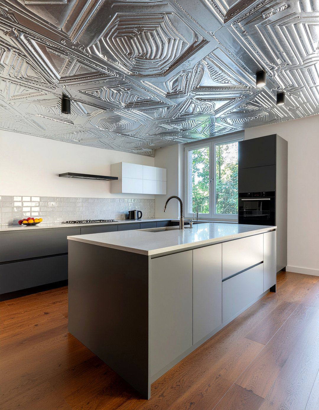 Modern Tin Ceiling - 30 kitchen tin ceiling ideas