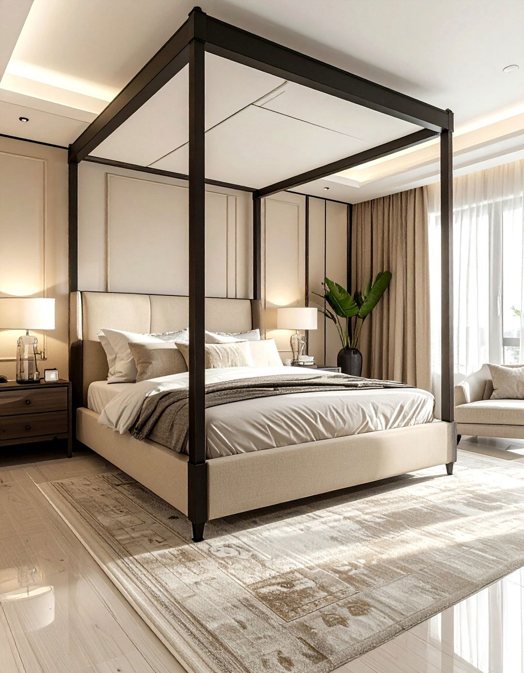 Modern Traditional Beige Bedroom - 30 traditional beige bedroom ideas