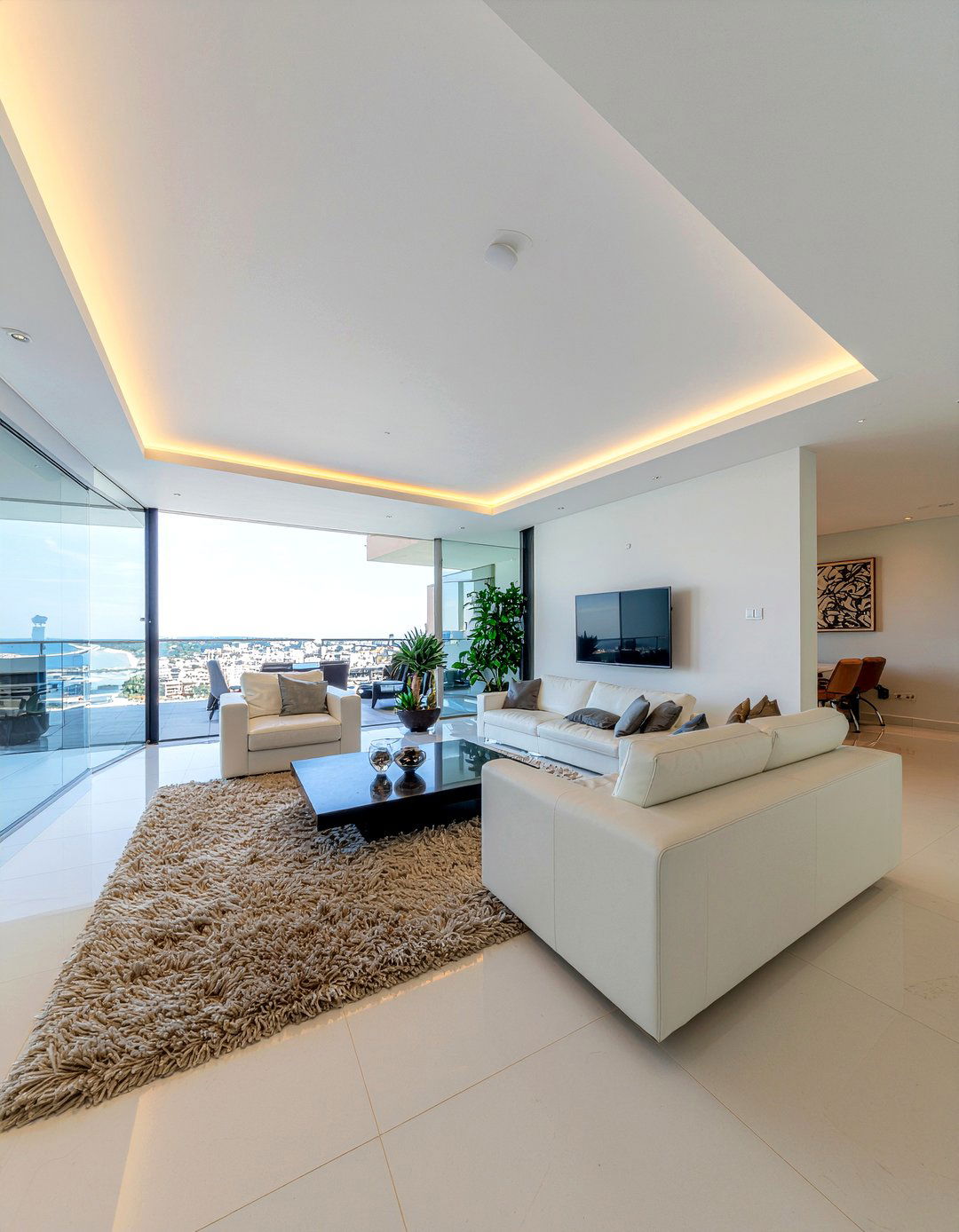 Modern Tray Ceiling Lighting - 30 living room tray ceiling ideas