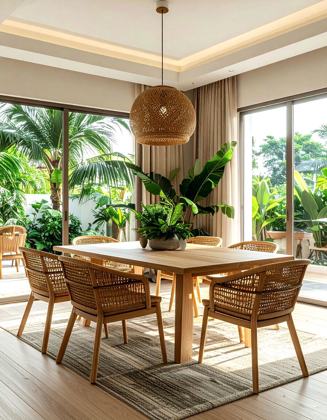 Modern Tropical Dining Room - 30 Puerto Rican dining room ideas
