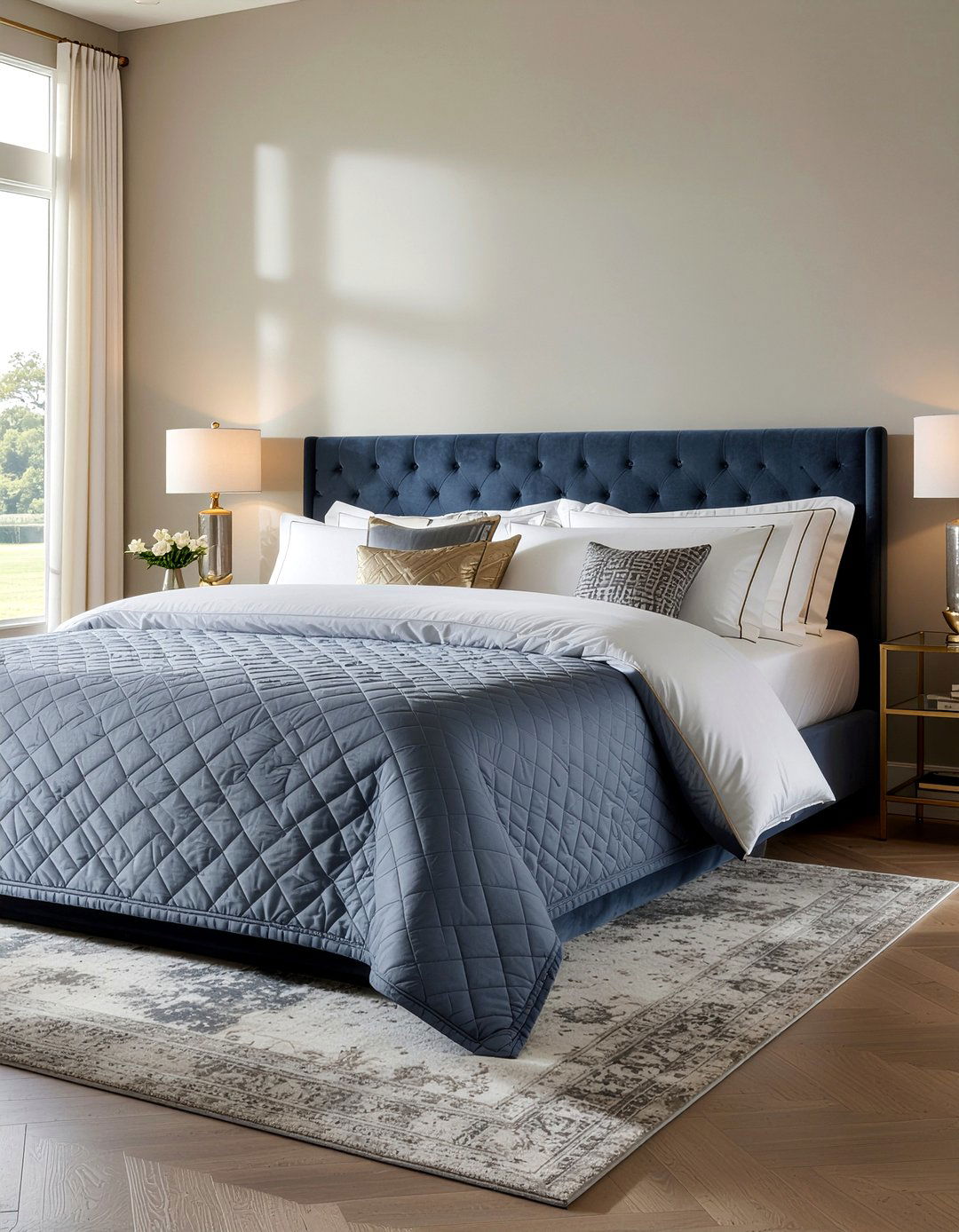 Modern Velvet Quilt - 30 bedroom quilts