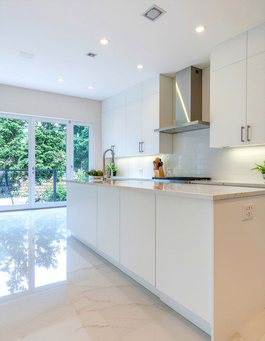 Modern White Kitchen - 30 full kitchen remodel ideas