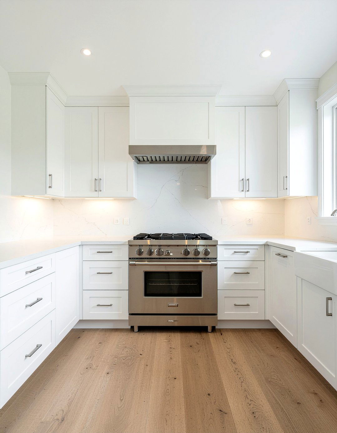 Modern White Kitchen - 30 La Cornue range kitchen ideas