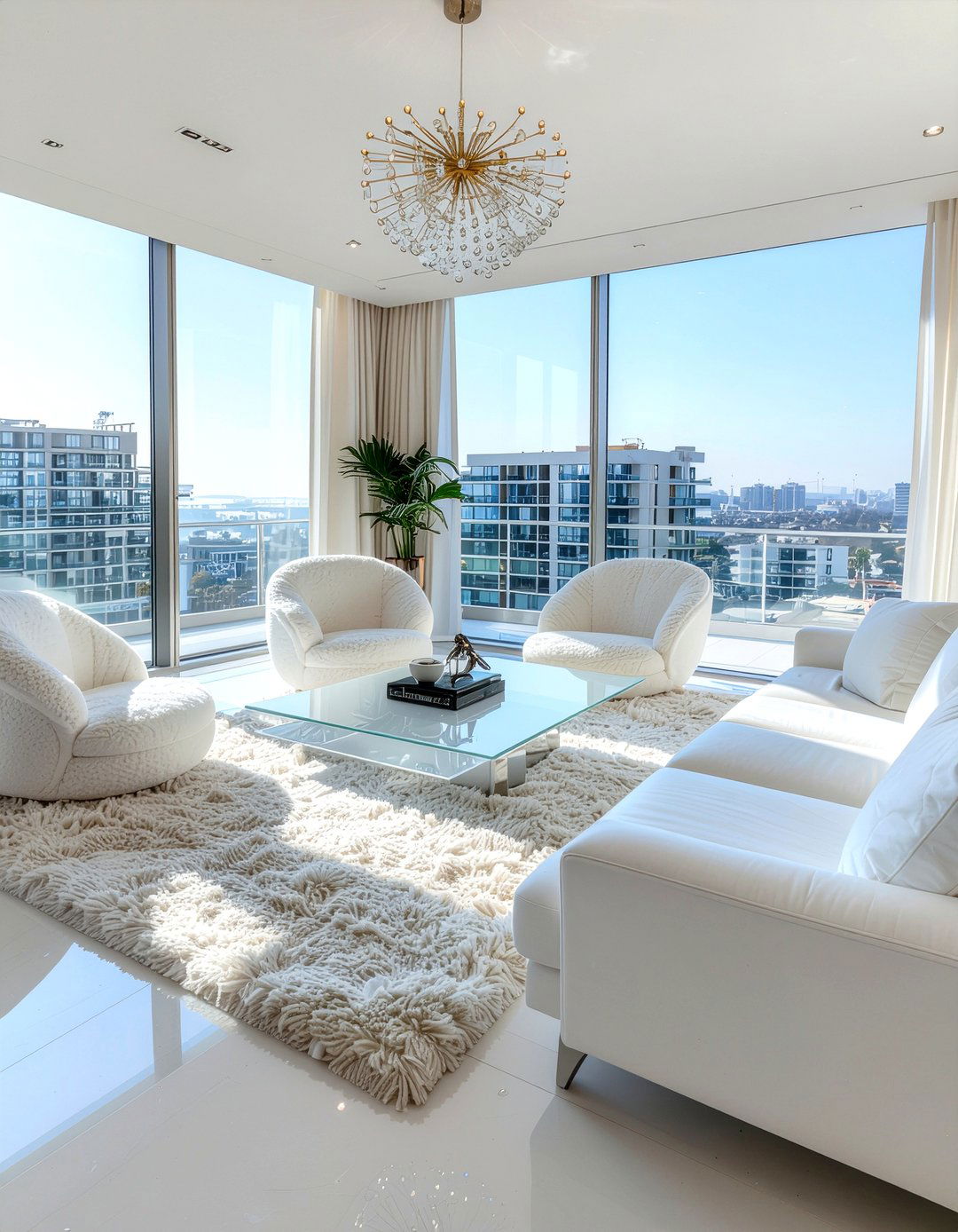 Modern White Living Room - 30 luxe living room ideas